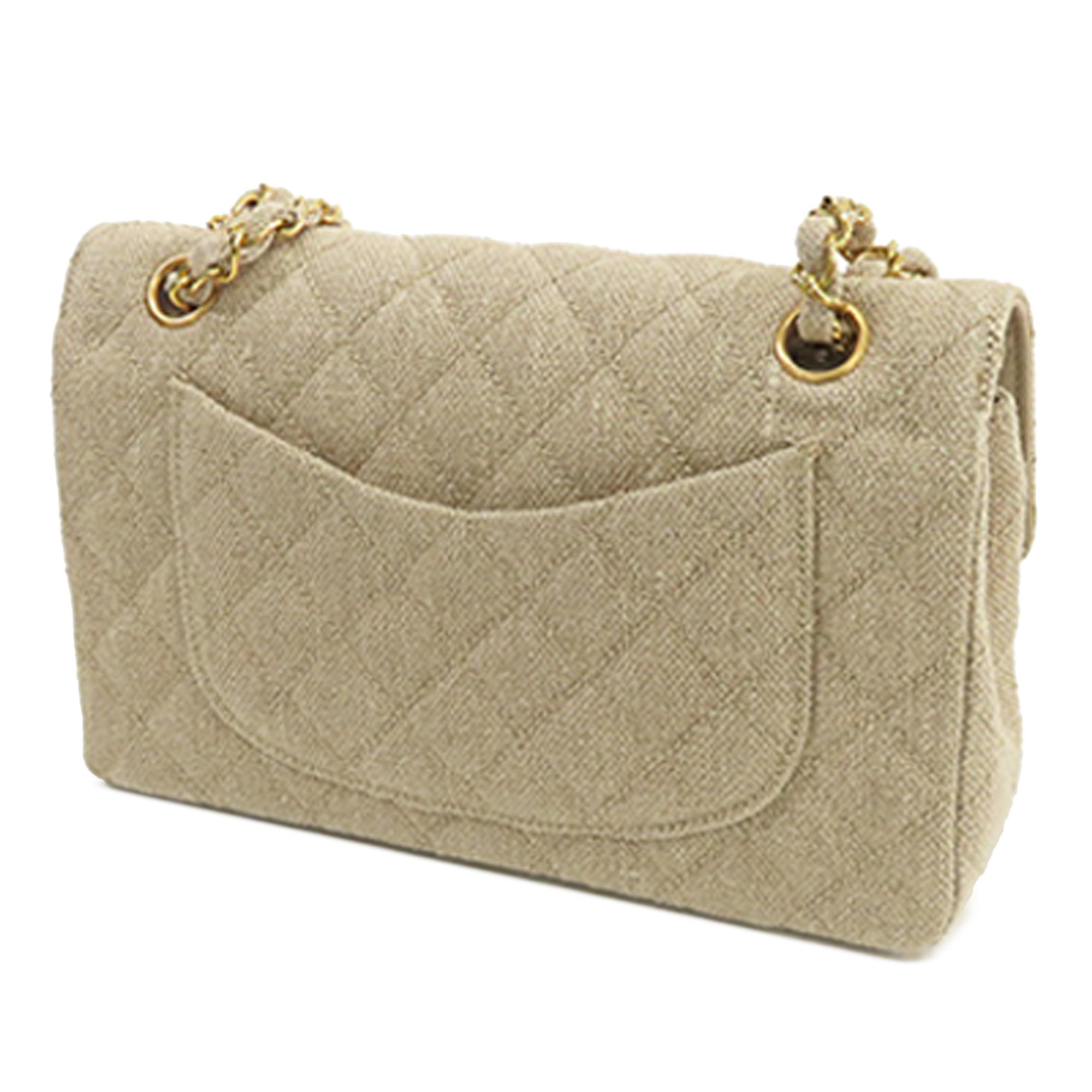 Chanel Small Classic Linen Double Flap - image 2