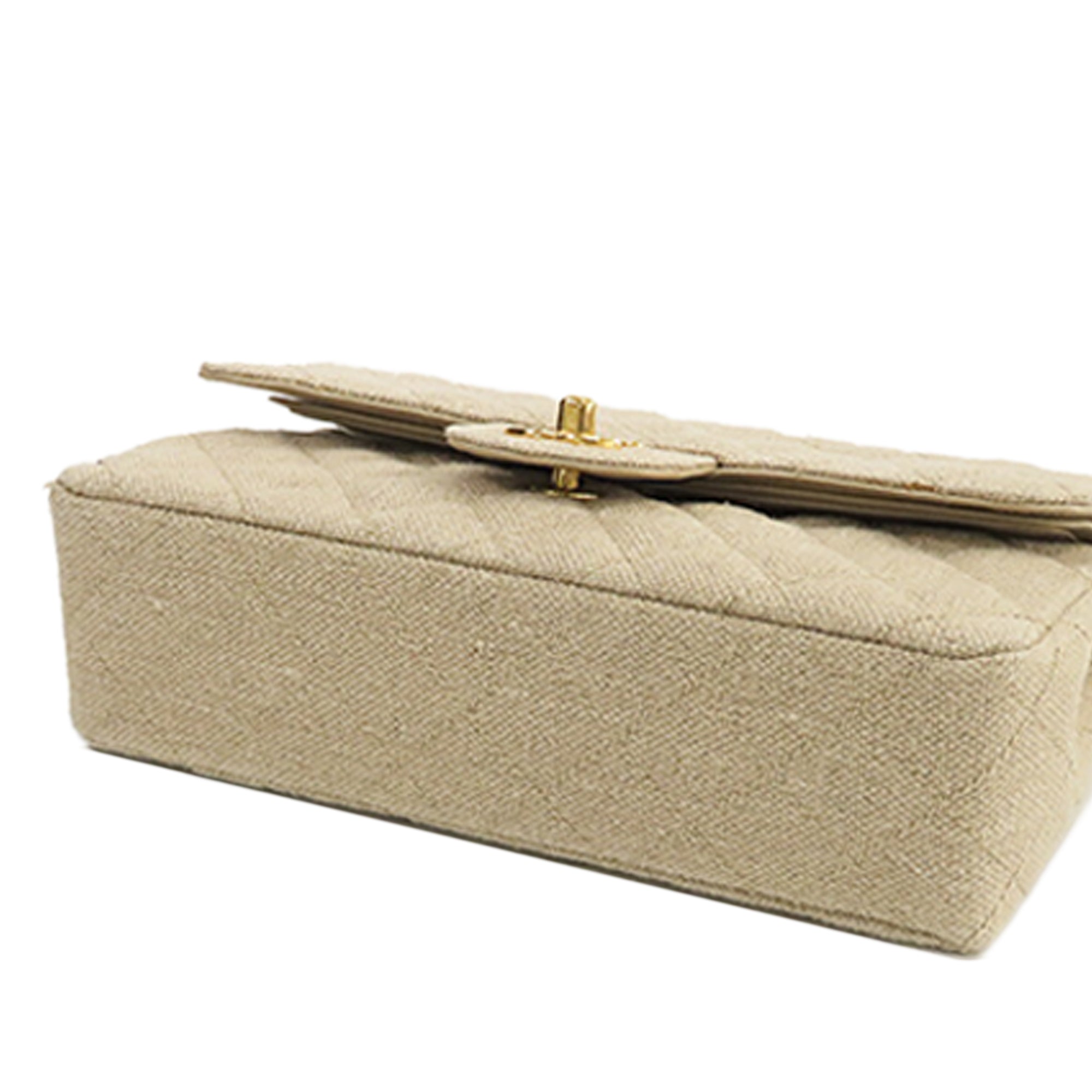Chanel Small Classic Linen Double Flap - image 3