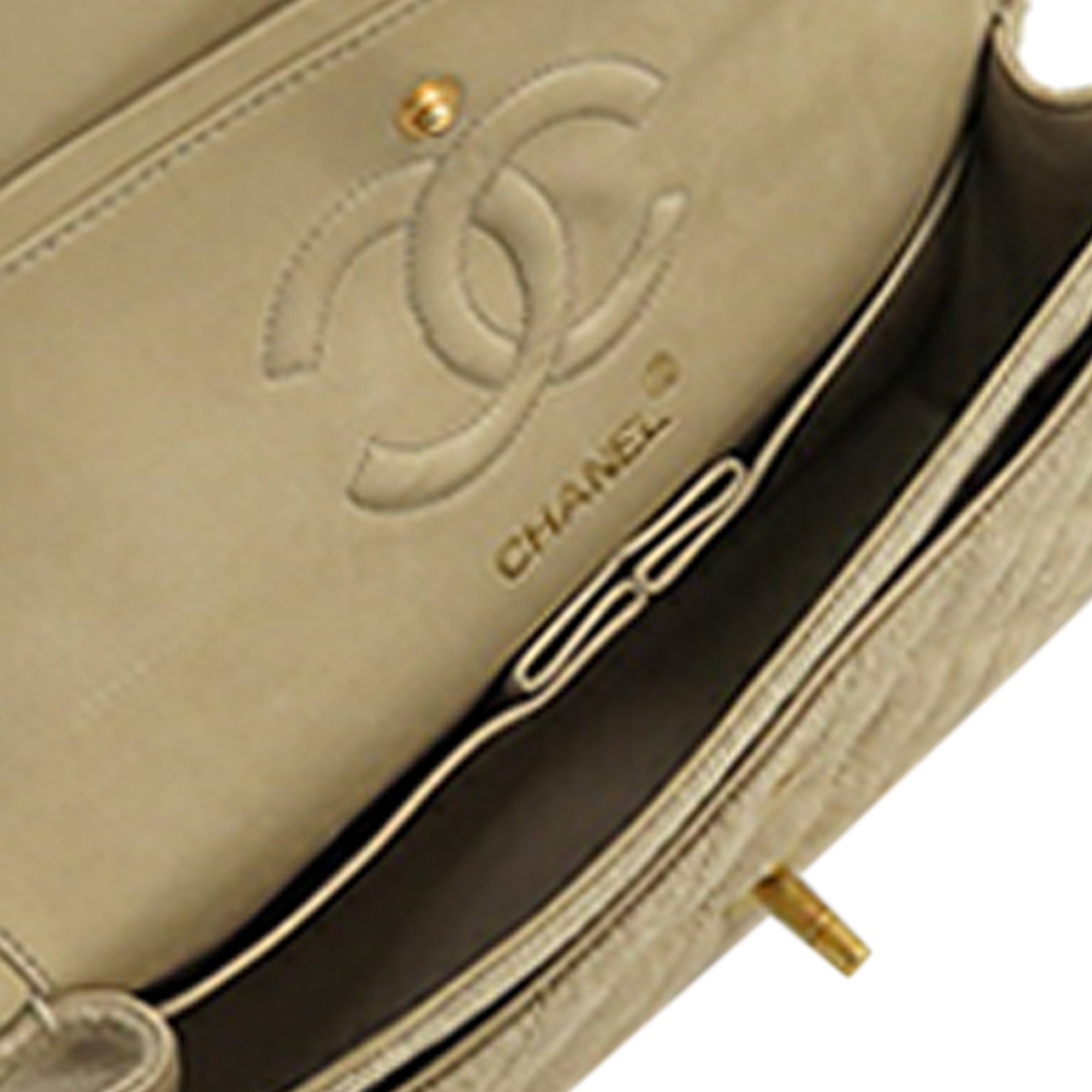 Chanel Small Classic Linen Double Flap - image 4