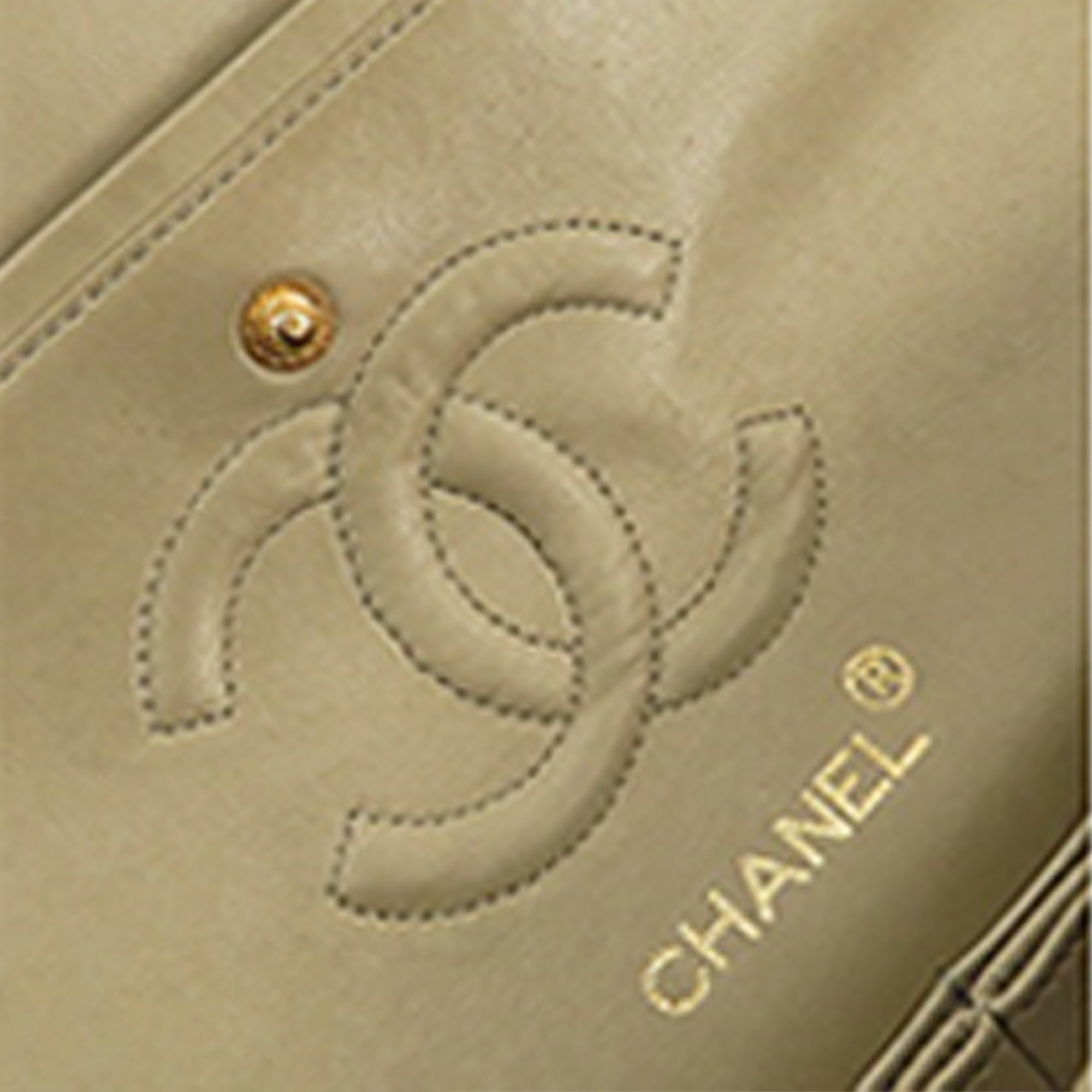 Chanel Small Classic Linen Double Flap - image 6