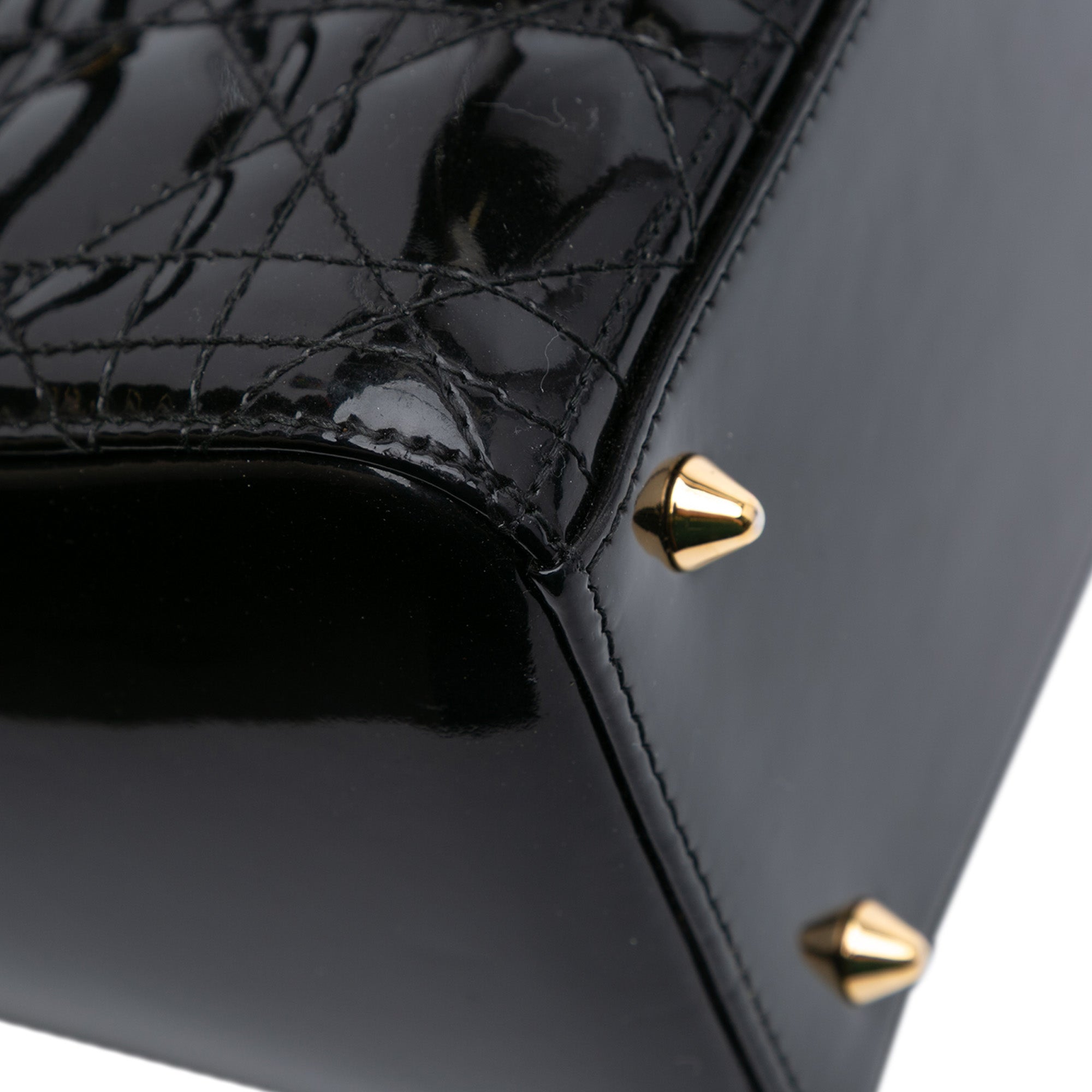 Dior Medium Patent Cannage Lady Dior - image 9