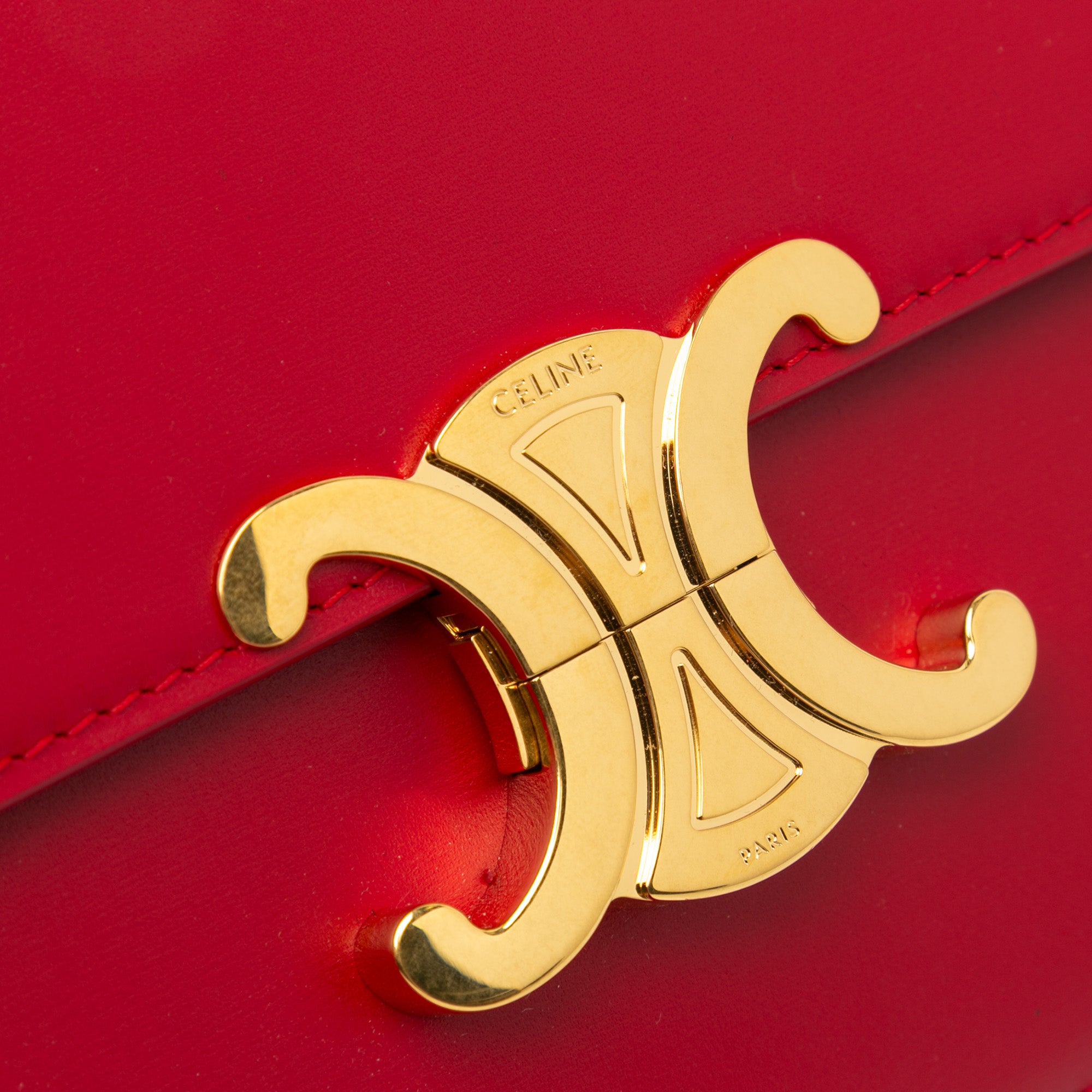 Celine Classique Shiny Calfskin Triomphe Crossbody - image 8