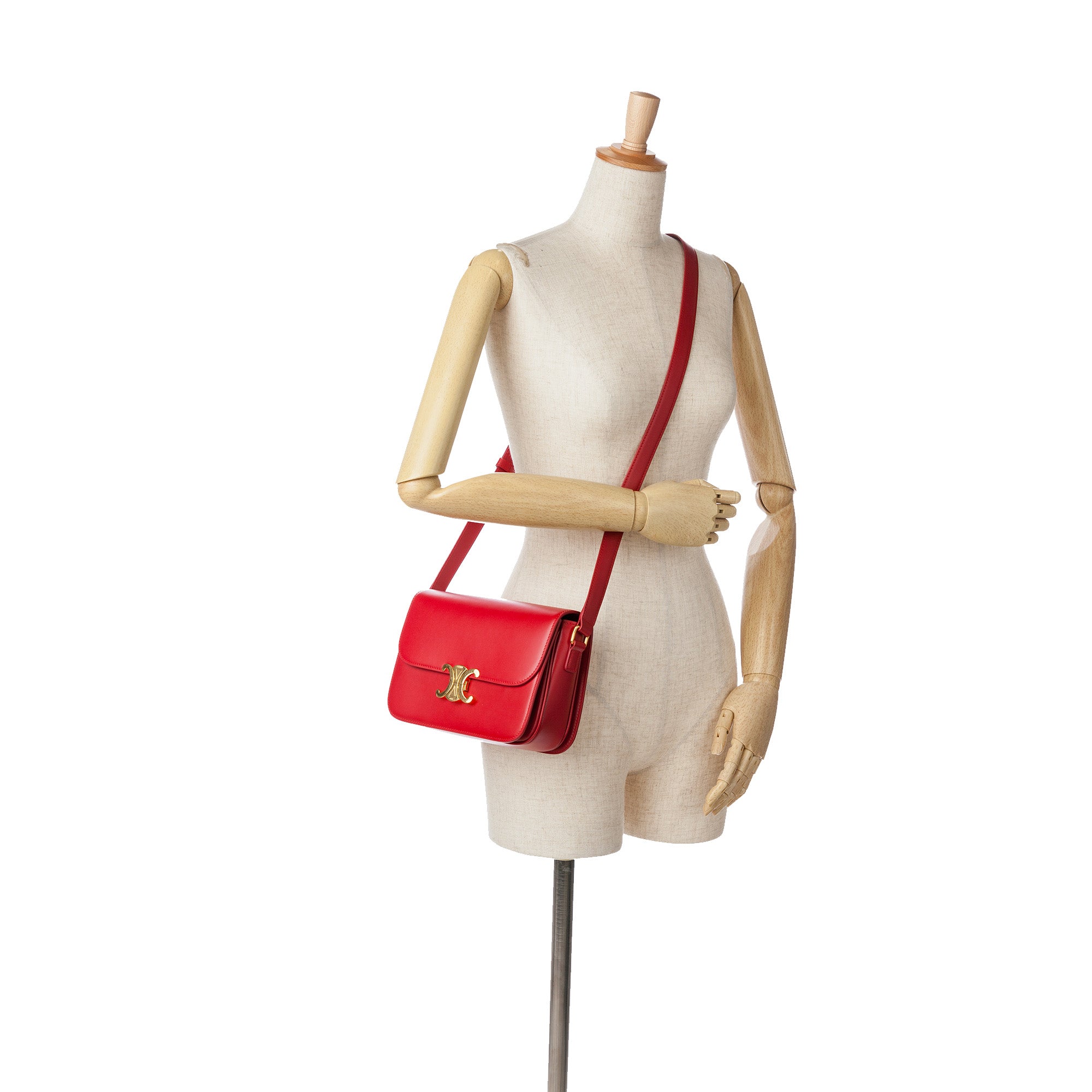 Celine Classique Shiny Calfskin Triomphe Crossbody - image 9