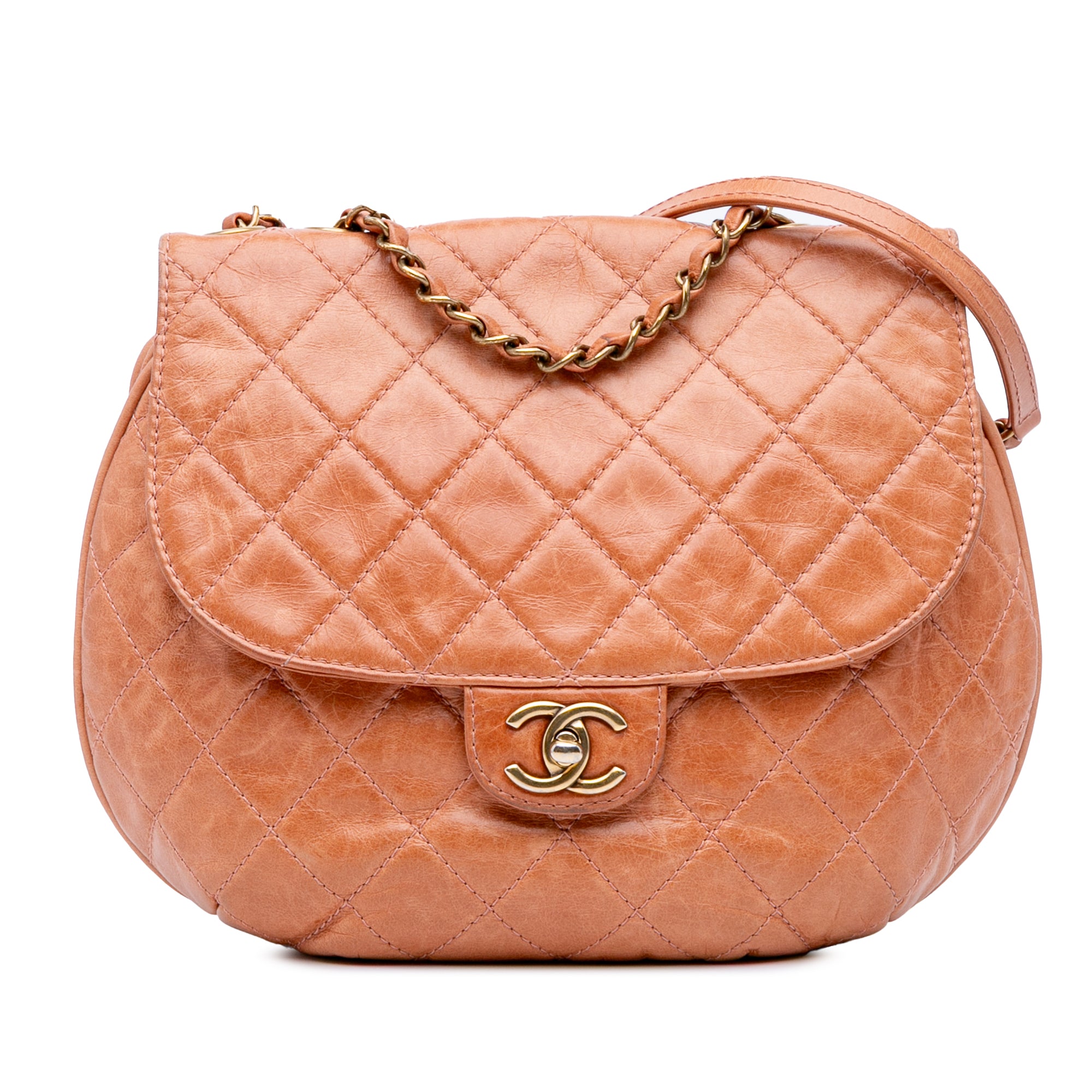 Chanel Medium Aged Calfskin Bubble CC Flap - image 1