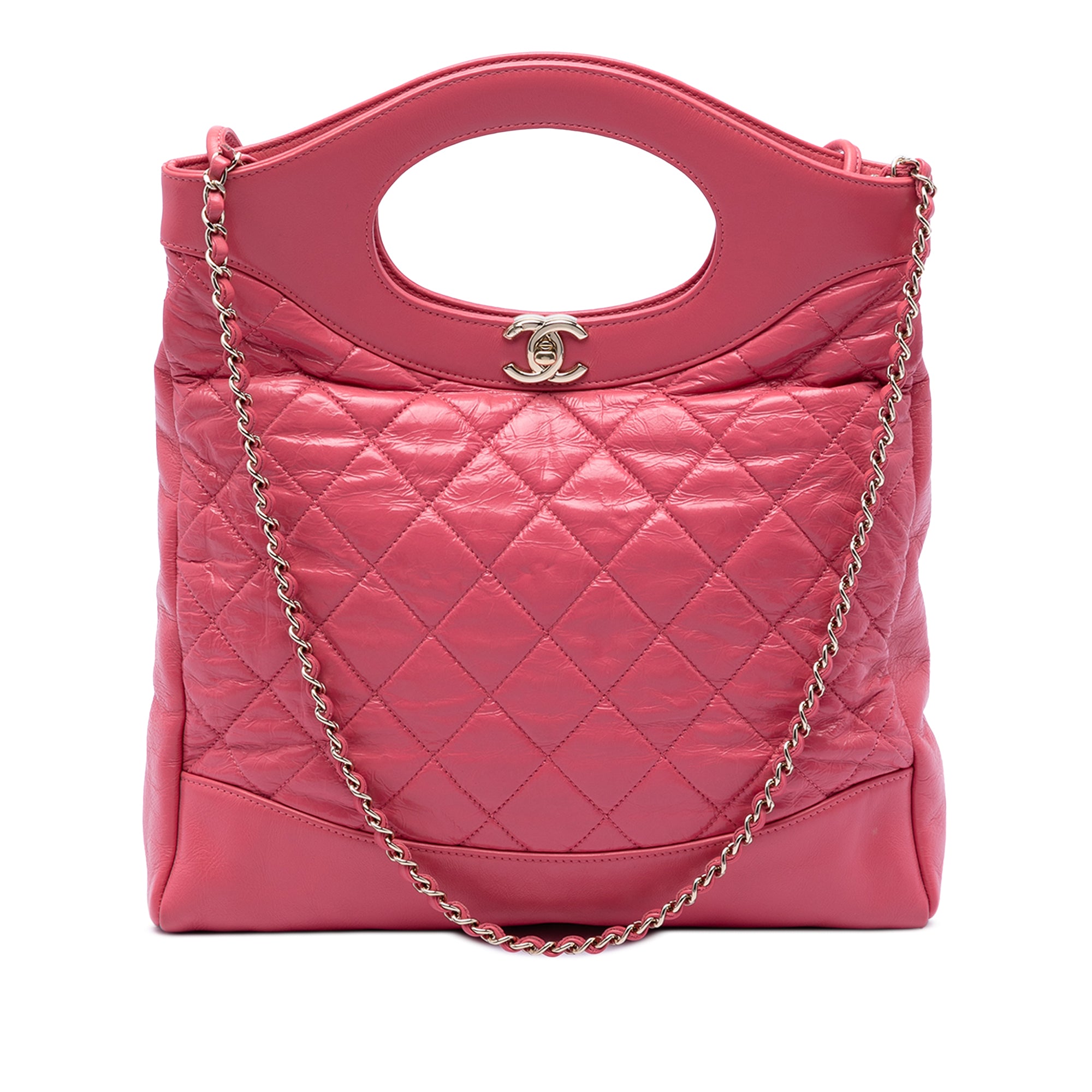 Chanel Small Quilted Shiny Aged Calfskin 31 Shopping Bag - image 1