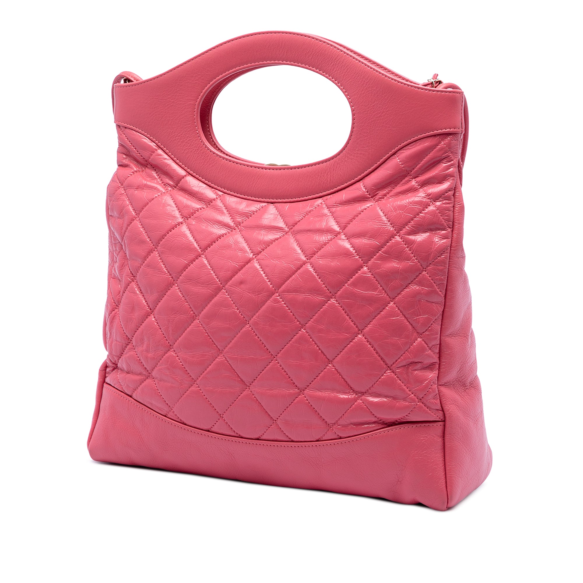 Chanel Small Quilted Shiny Aged Calfskin 31 Shopping Bag - image 2