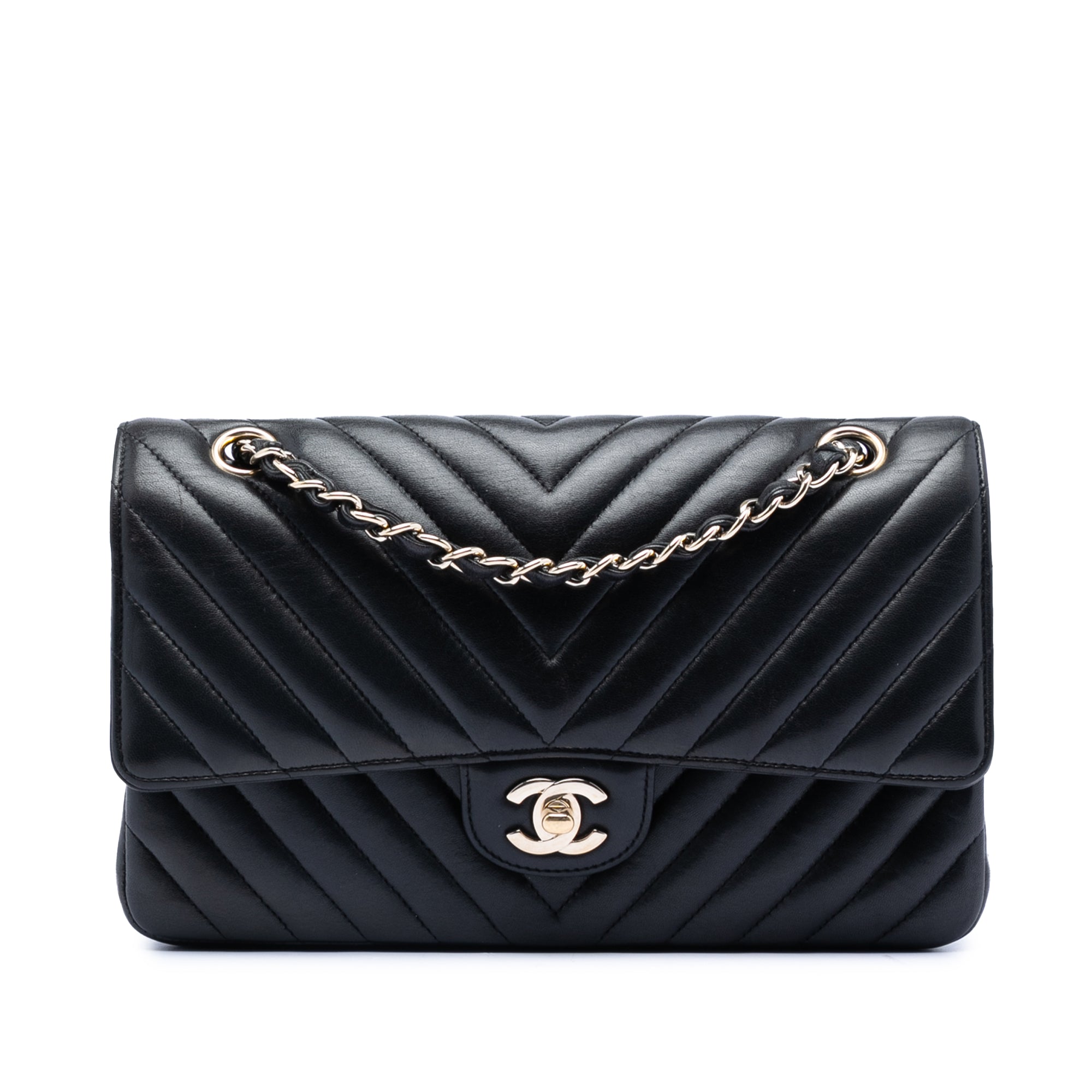 Chanel Medium Classic Chevron Lambskin Double Flap - image 1