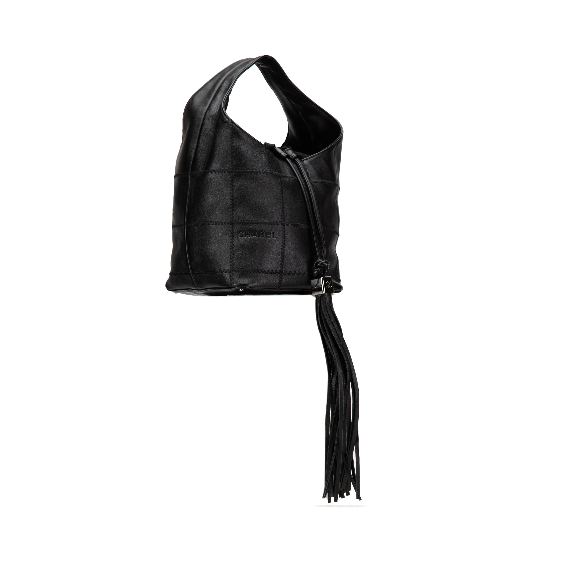 Chanel Calfskin Square Stitch Bucket Bag - image 2