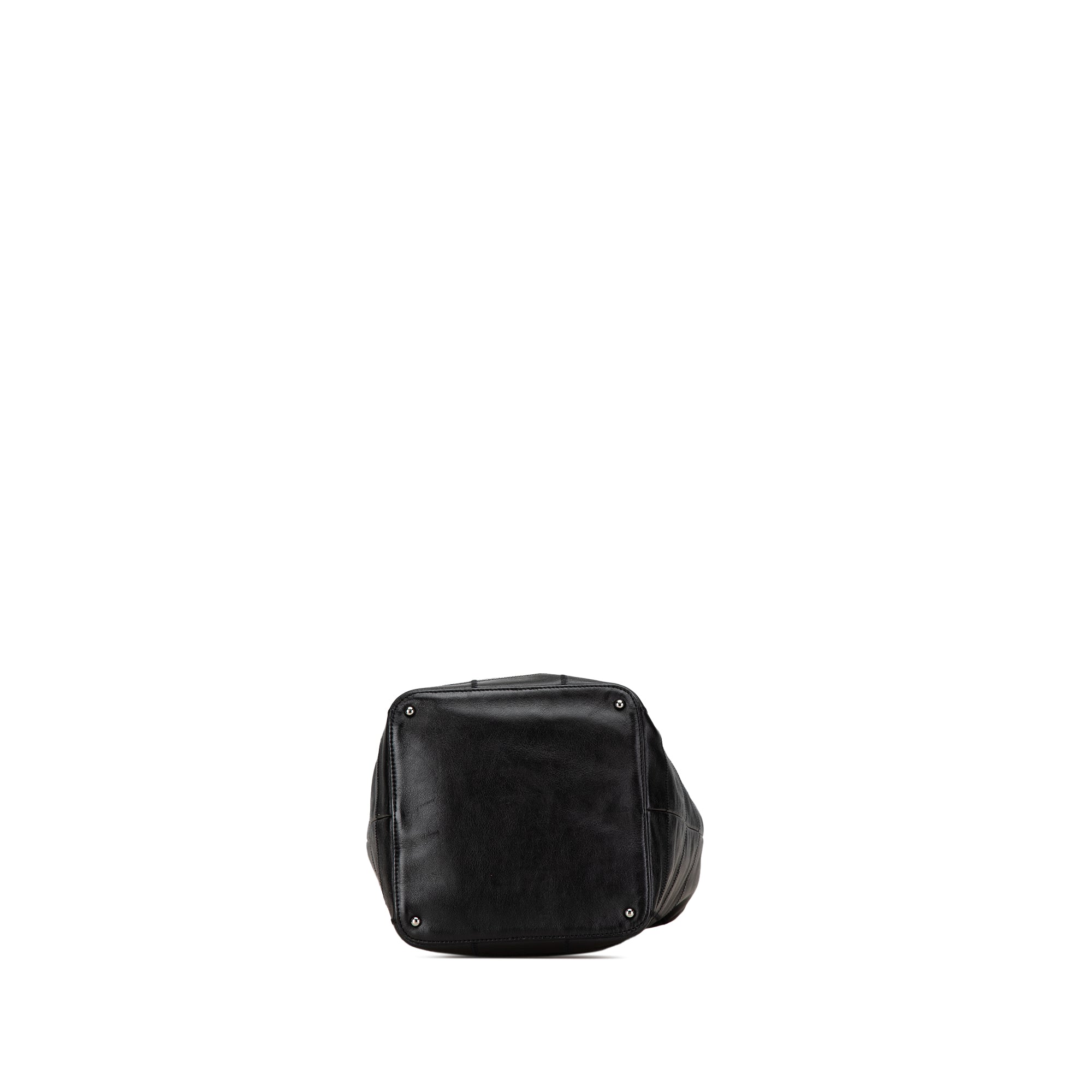 Chanel Calfskin Square Stitch Bucket Bag - image 4