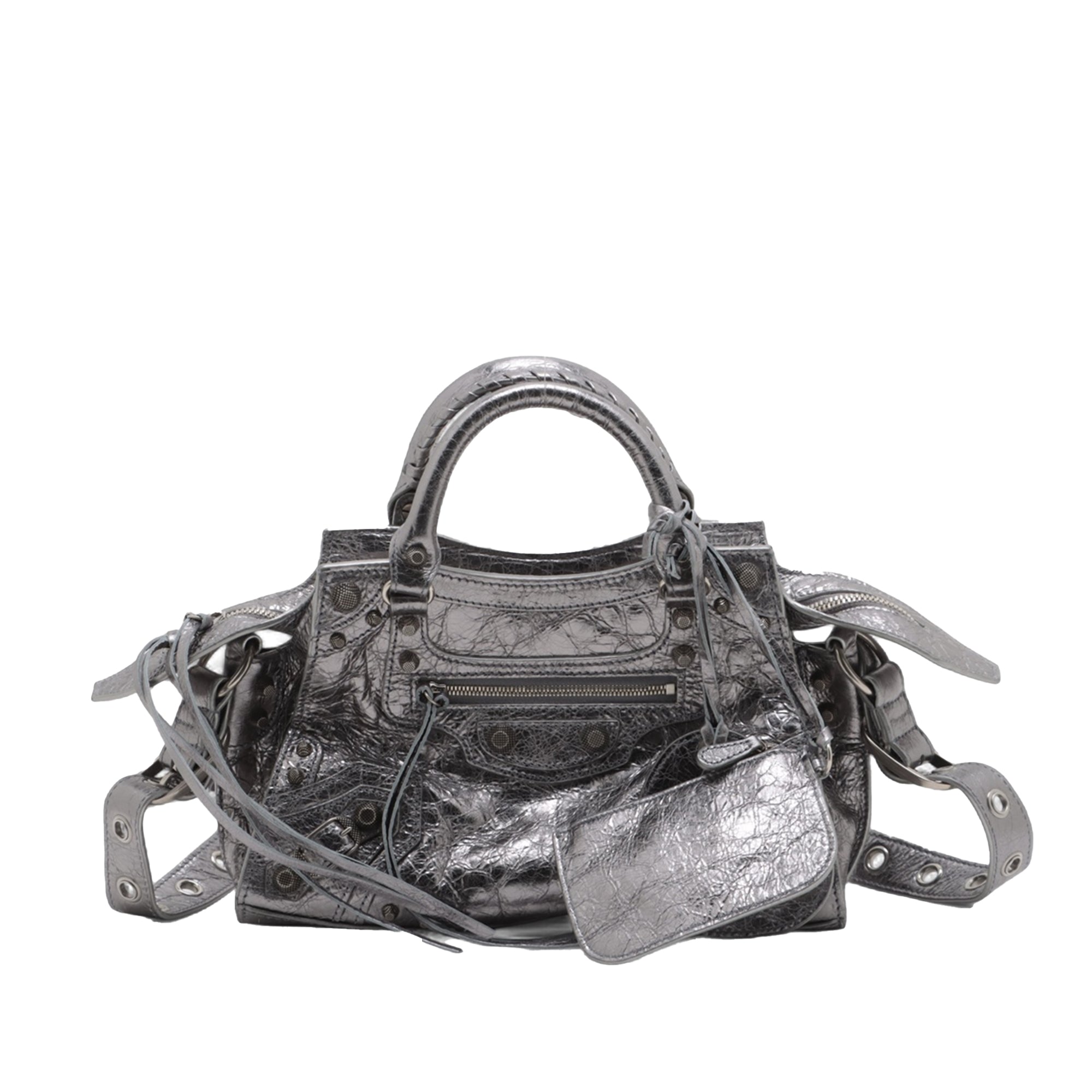 Balenciaga XS Metallic Lambskin Motocross Neo Cagole - image 1