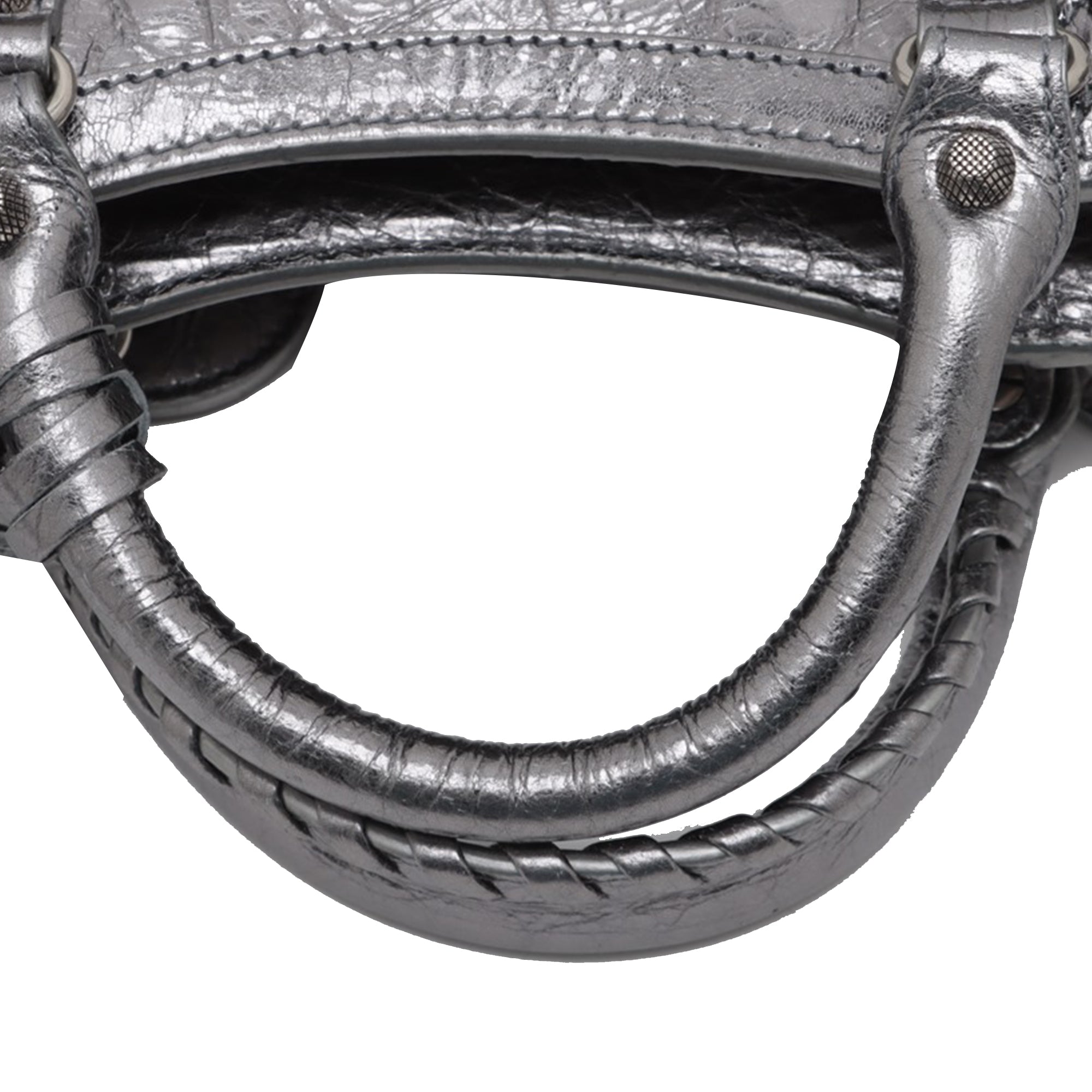 Balenciaga XS Metallic Lambskin Motocross Neo Cagole - image 8