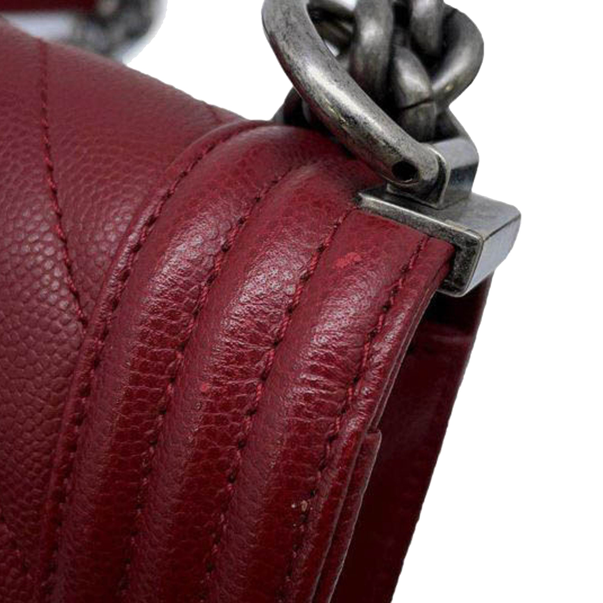 Chanel Small Chevron Caviar Boy Flap - image 10