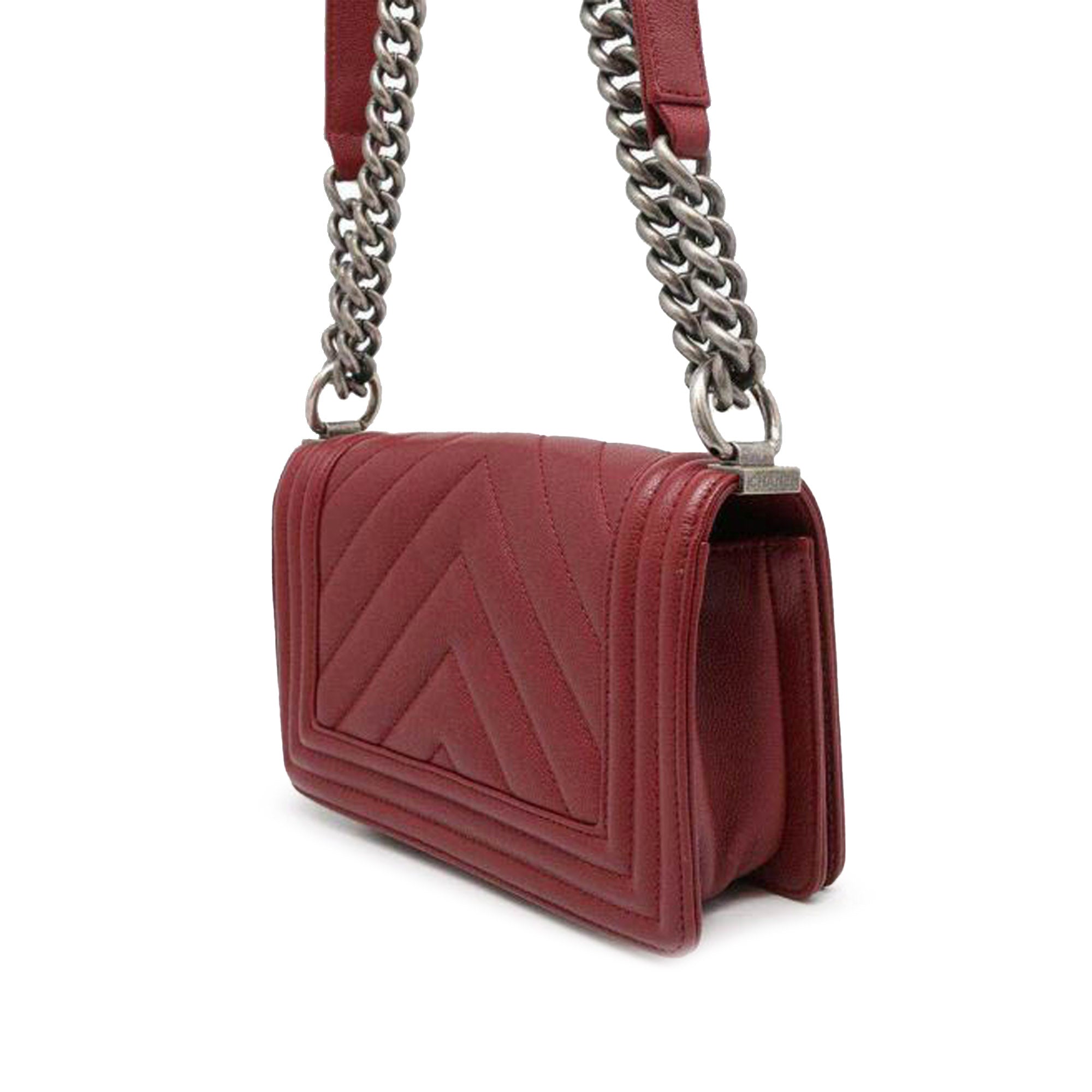 Chanel Small Chevron Caviar Boy Flap - image 2