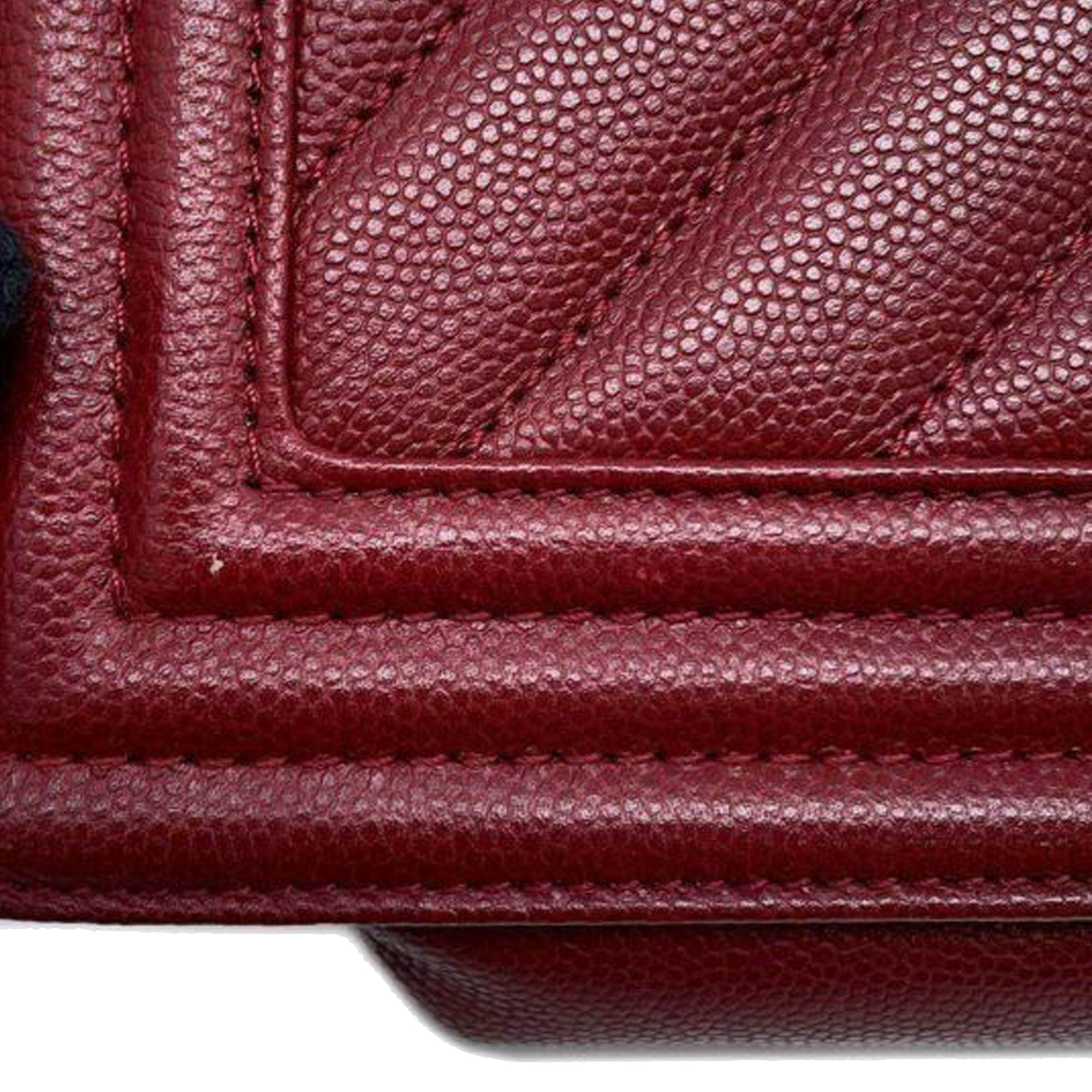 Chanel Small Chevron Caviar Boy Flap - image 9