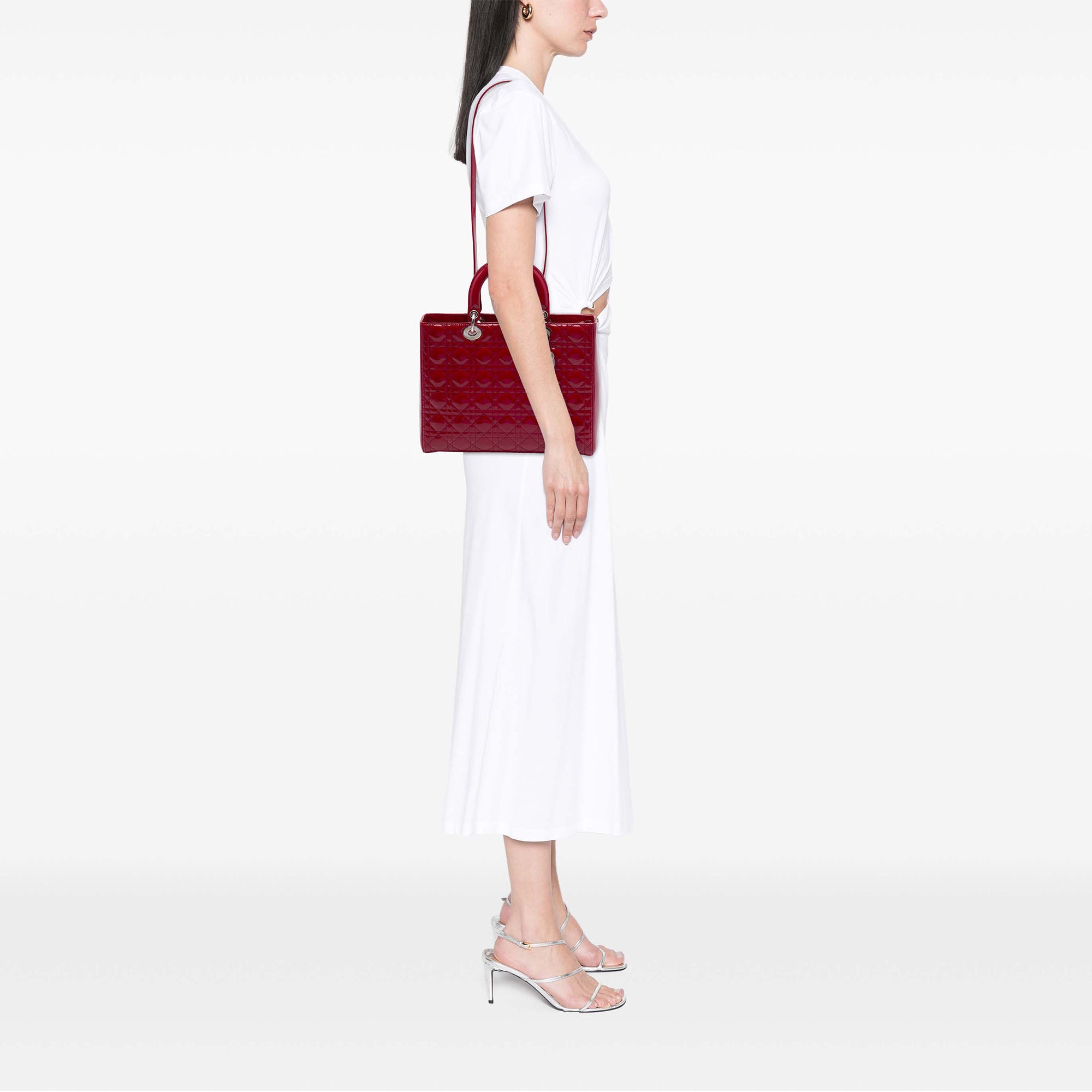 Dior Large Patent Cannage Lady Dior - image 6