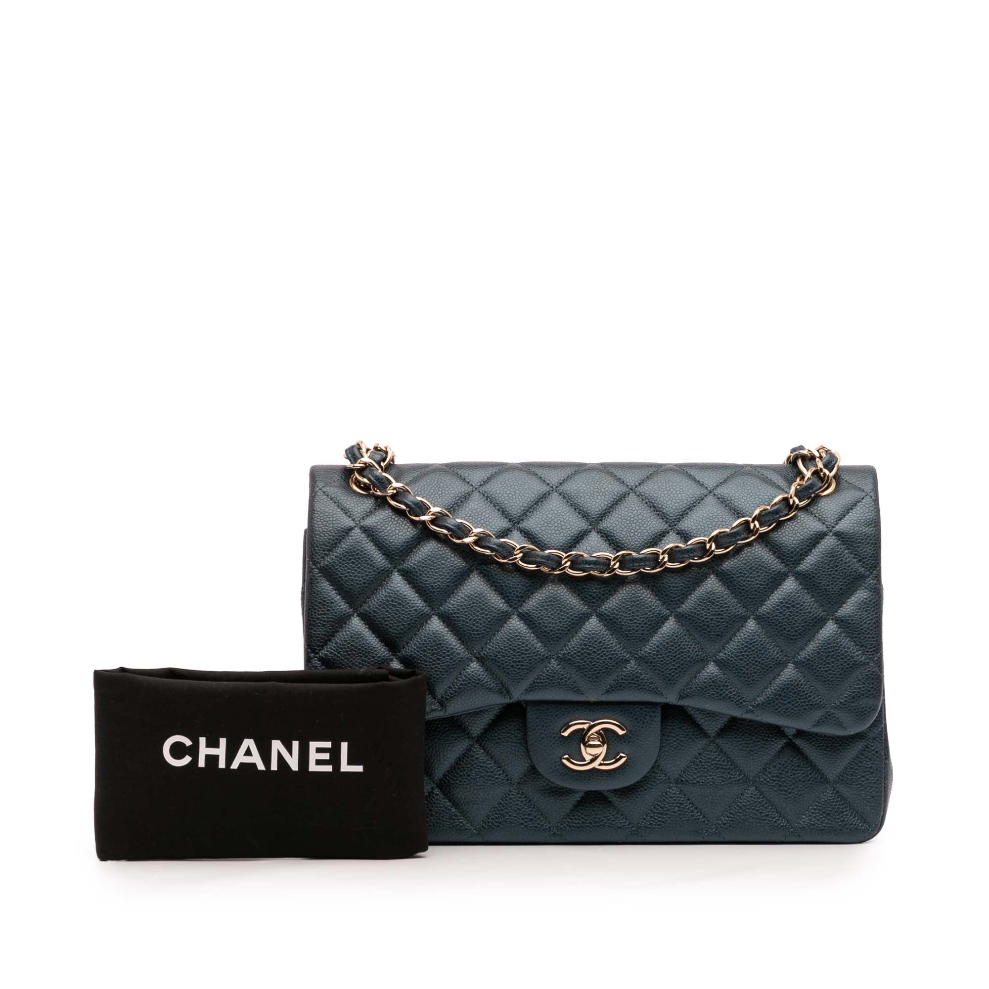 Chanel Medium Classic Iridescent Lambskin Double Flap - image 13