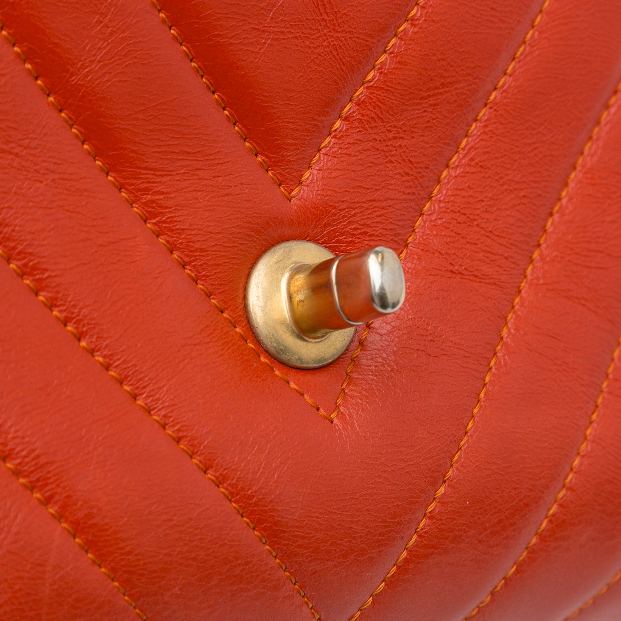 Chanel Small Lambskin Chevron Coco Top Handle Bag - image 13