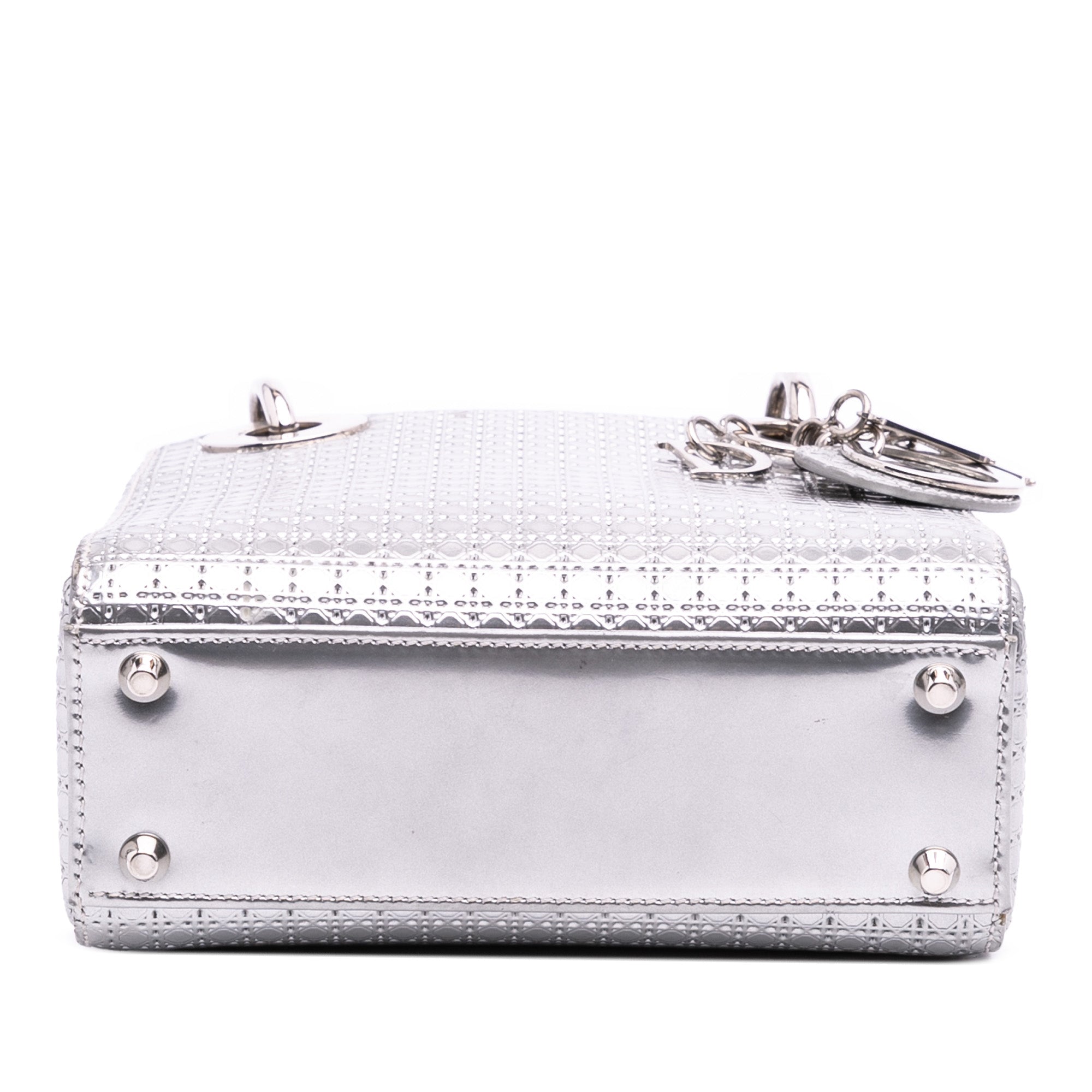 Dior Mini Metallic Patent Microcannage Lady Dior - image 3