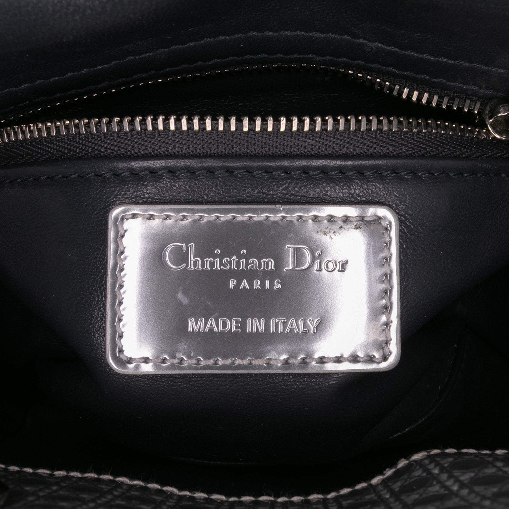 Dior Mini Metallic Patent Microcannage Lady Dior - image 5