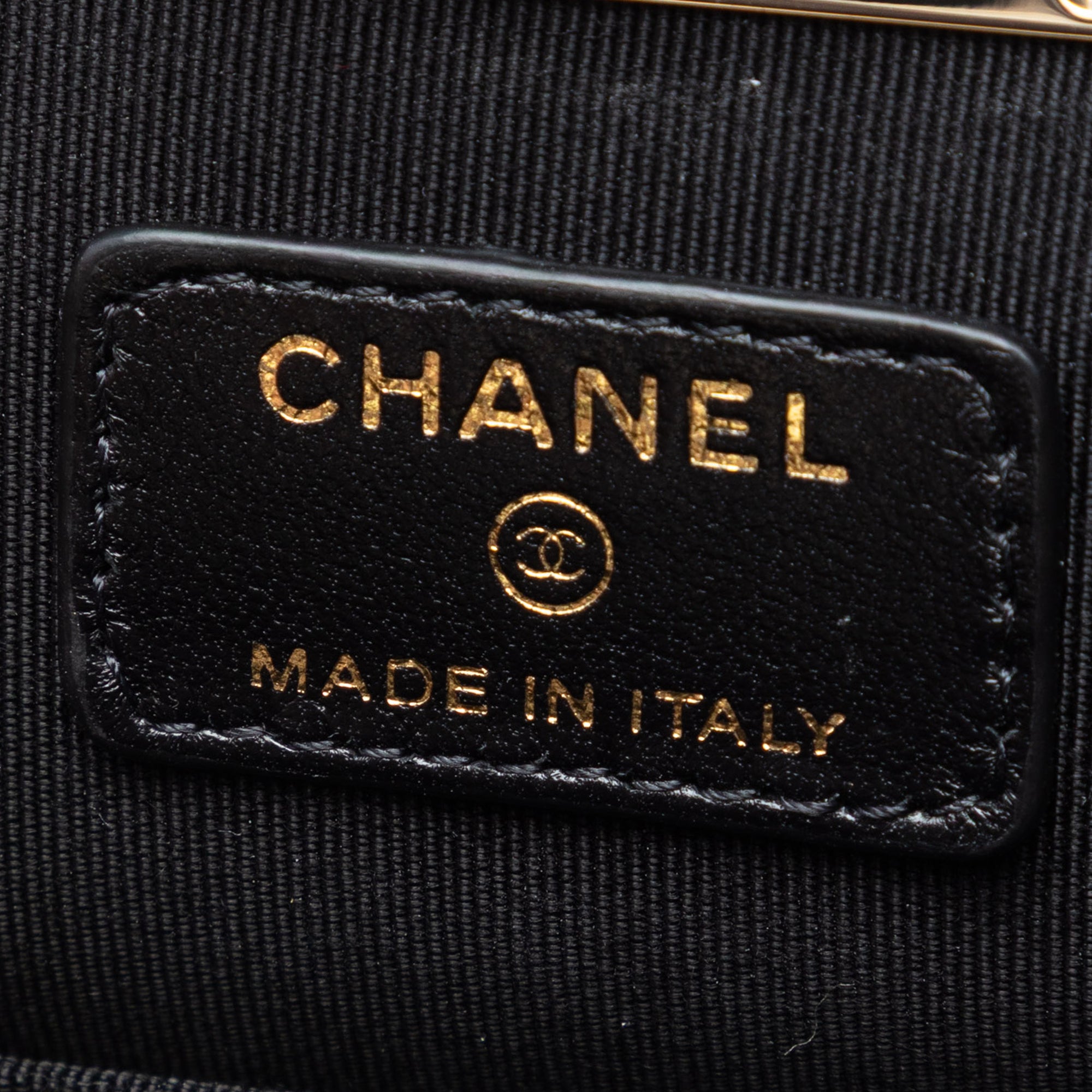 Chanel Small CC Quilted Lambskin Kisslock Frame Clutch - image 5