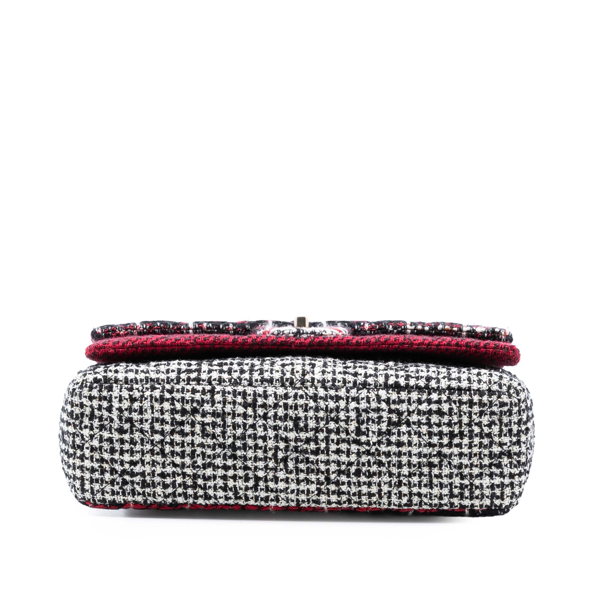 Chanel Medium CC Tweed Multi Print Double Flap - image 3