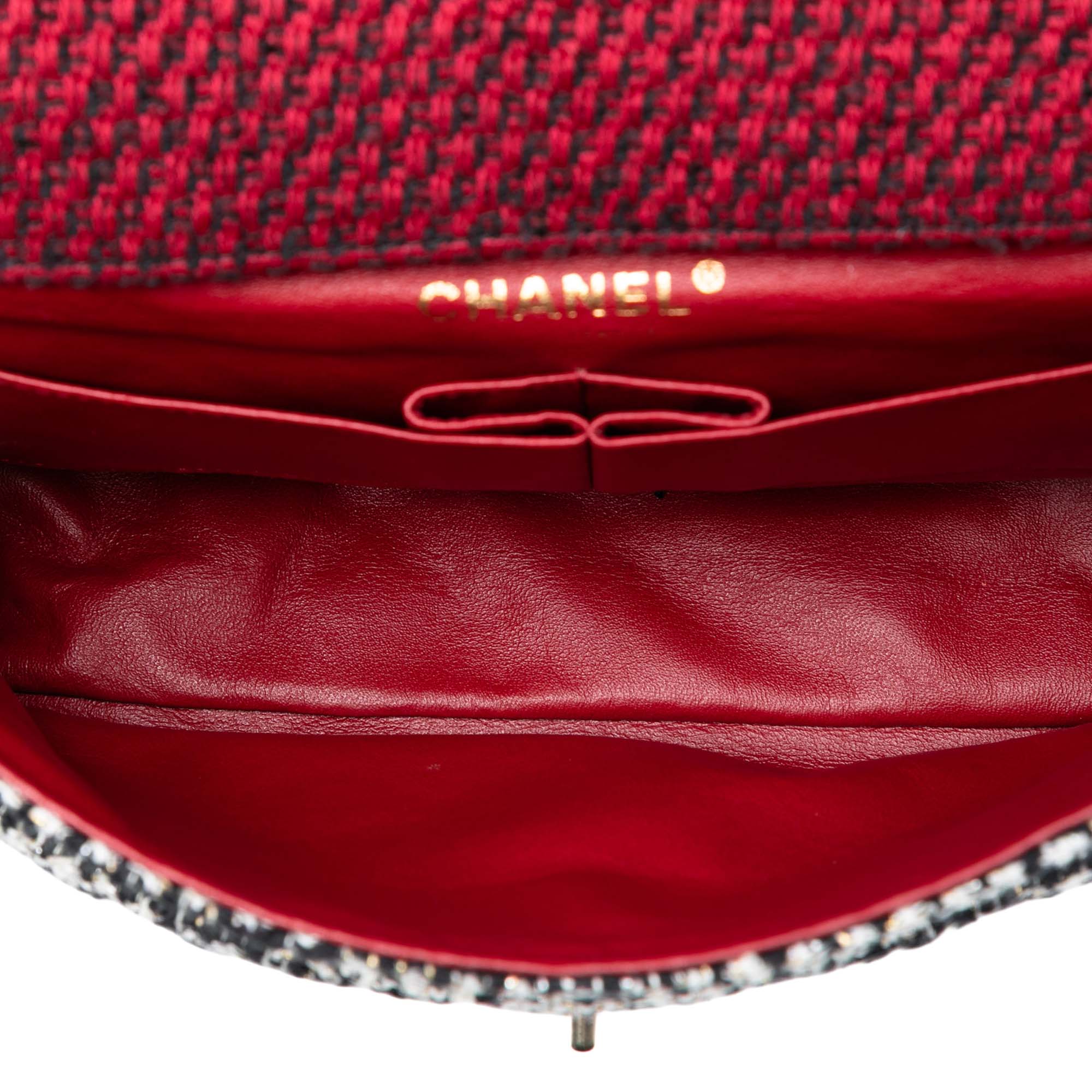 Chanel Medium CC Tweed Multi Print Double Flap - image 4