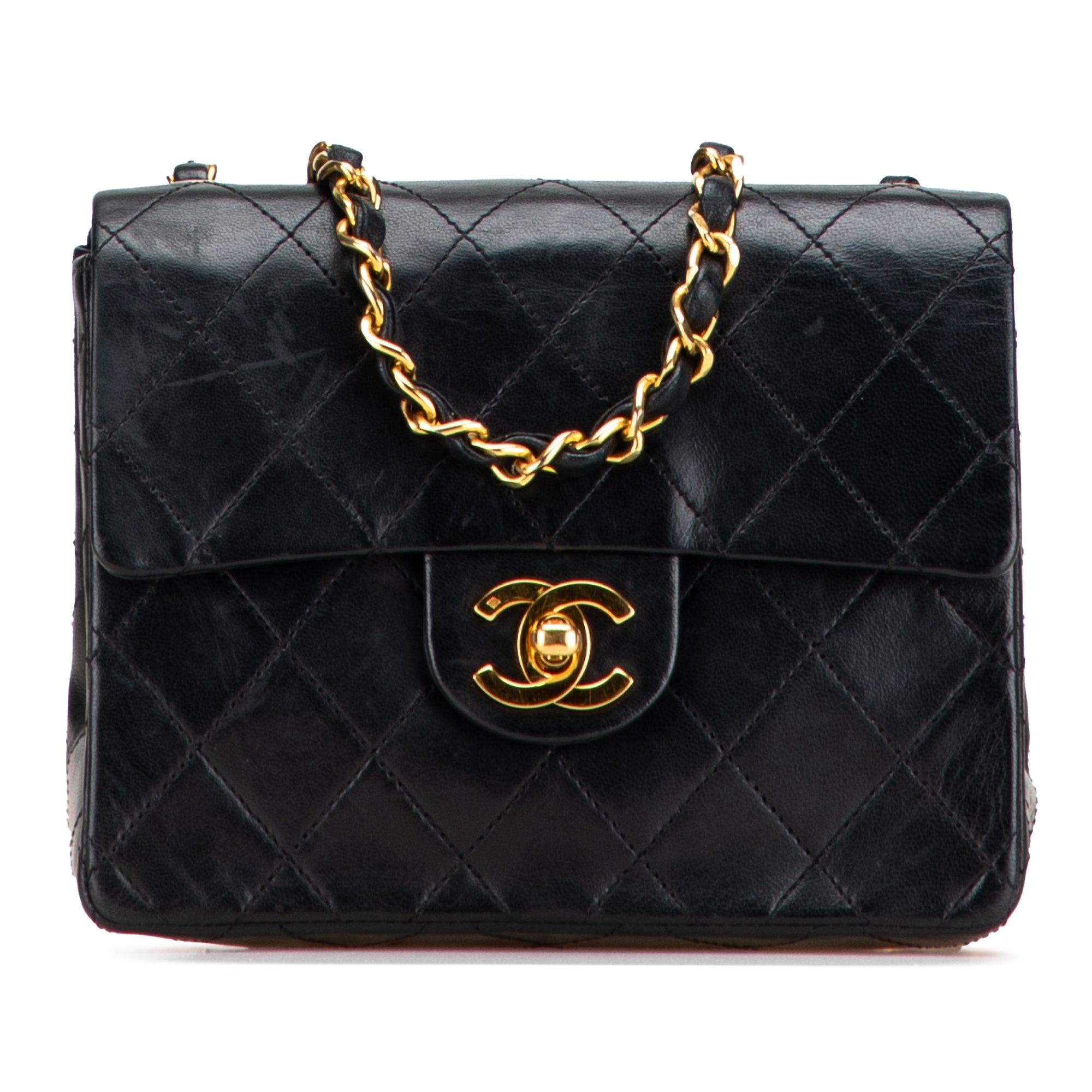 Chanel Mini Square Classic Lambskin Single Flap - image 1