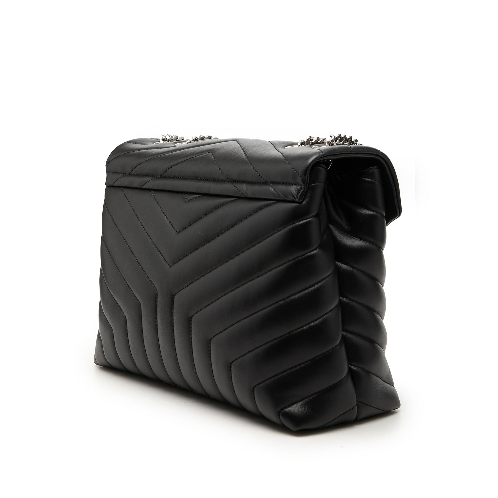 Saint Laurent Medium Matelasse Calfskin Monogram LouLou Shoulder Bag - image 2