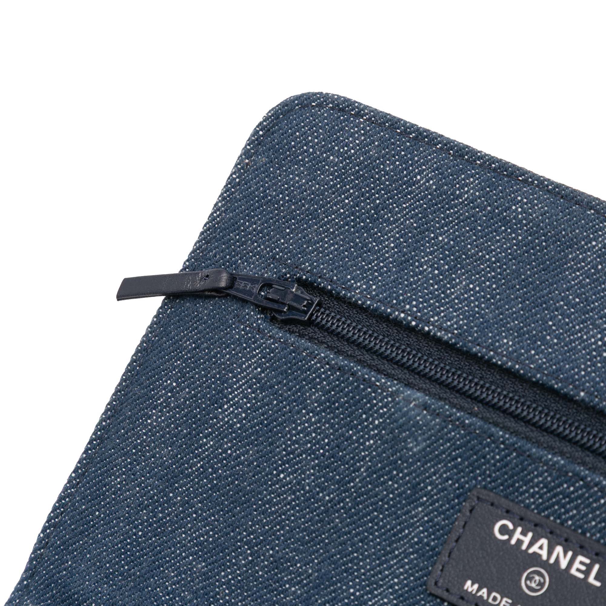 Chanel Denim and Velvet Wallet On Chain - image 10