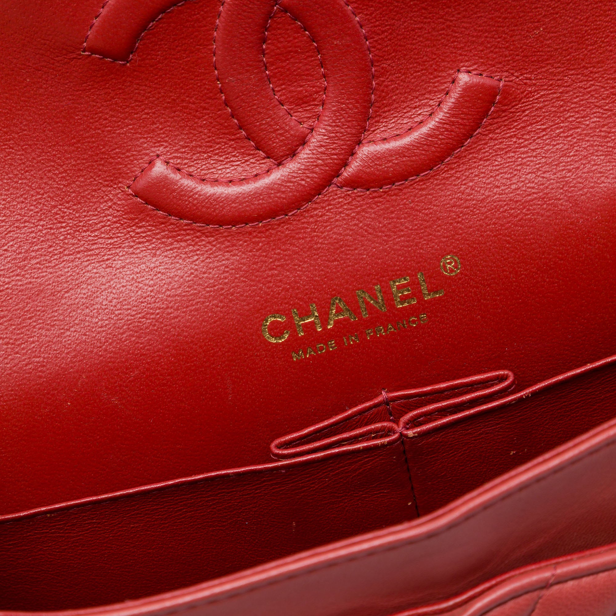 Chanel Medium Classic Chevron Lambskin Double Flap - image 5