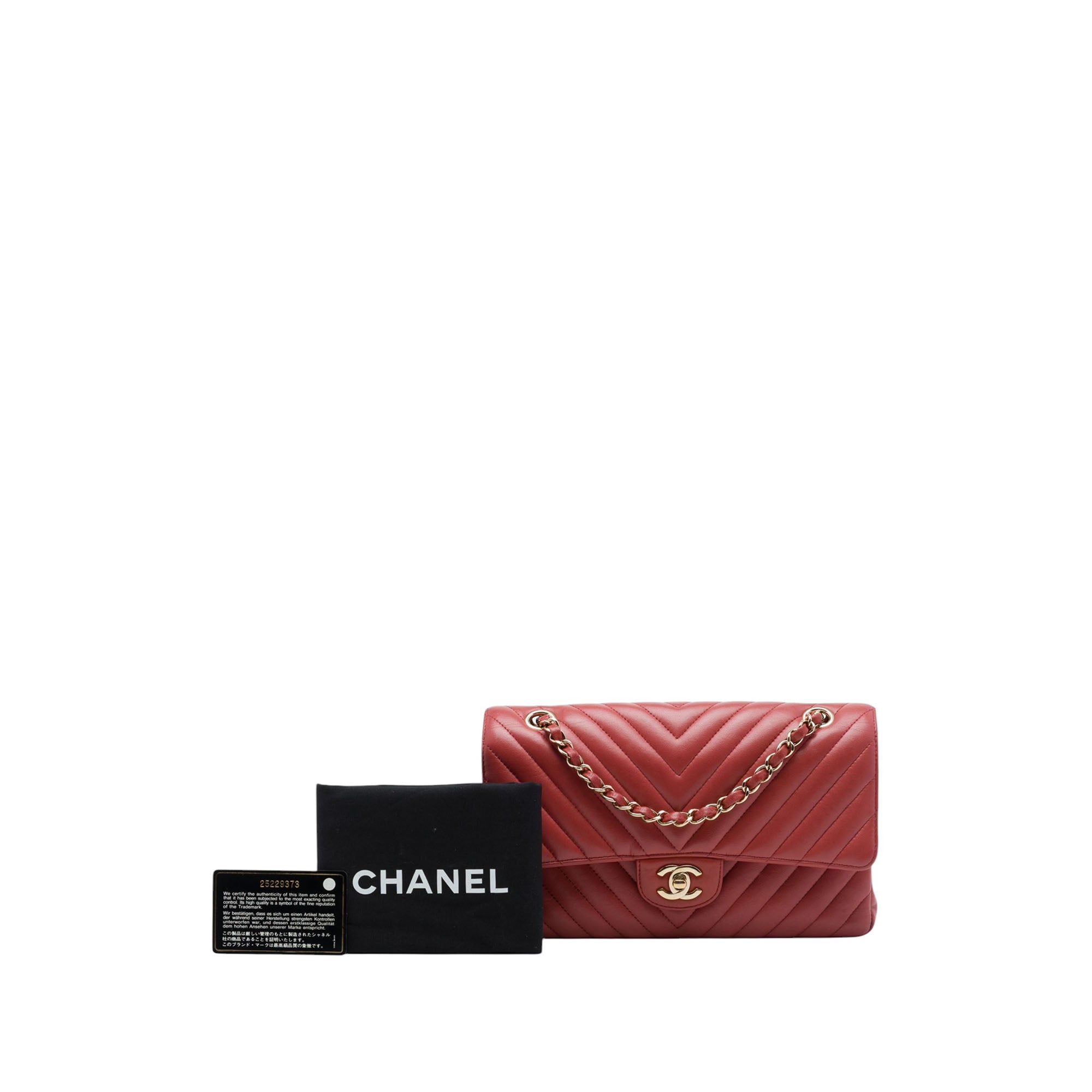 Chanel Medium Classic Chevron Lambskin Double Flap - image 7