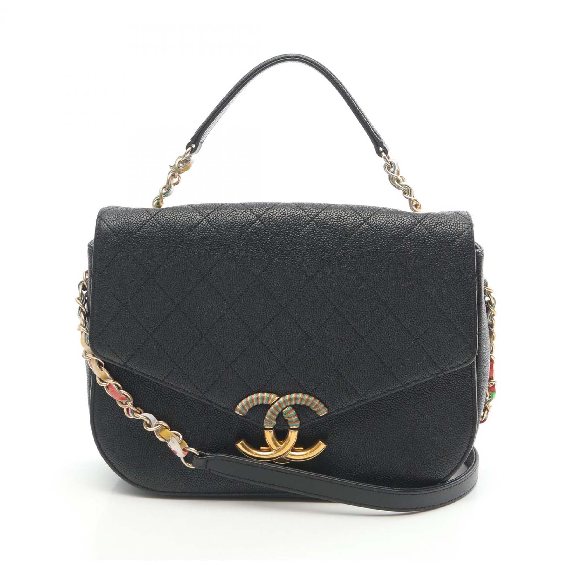 Chanel Paris Cuba Medium Caviar Thread Around Flap - image 1