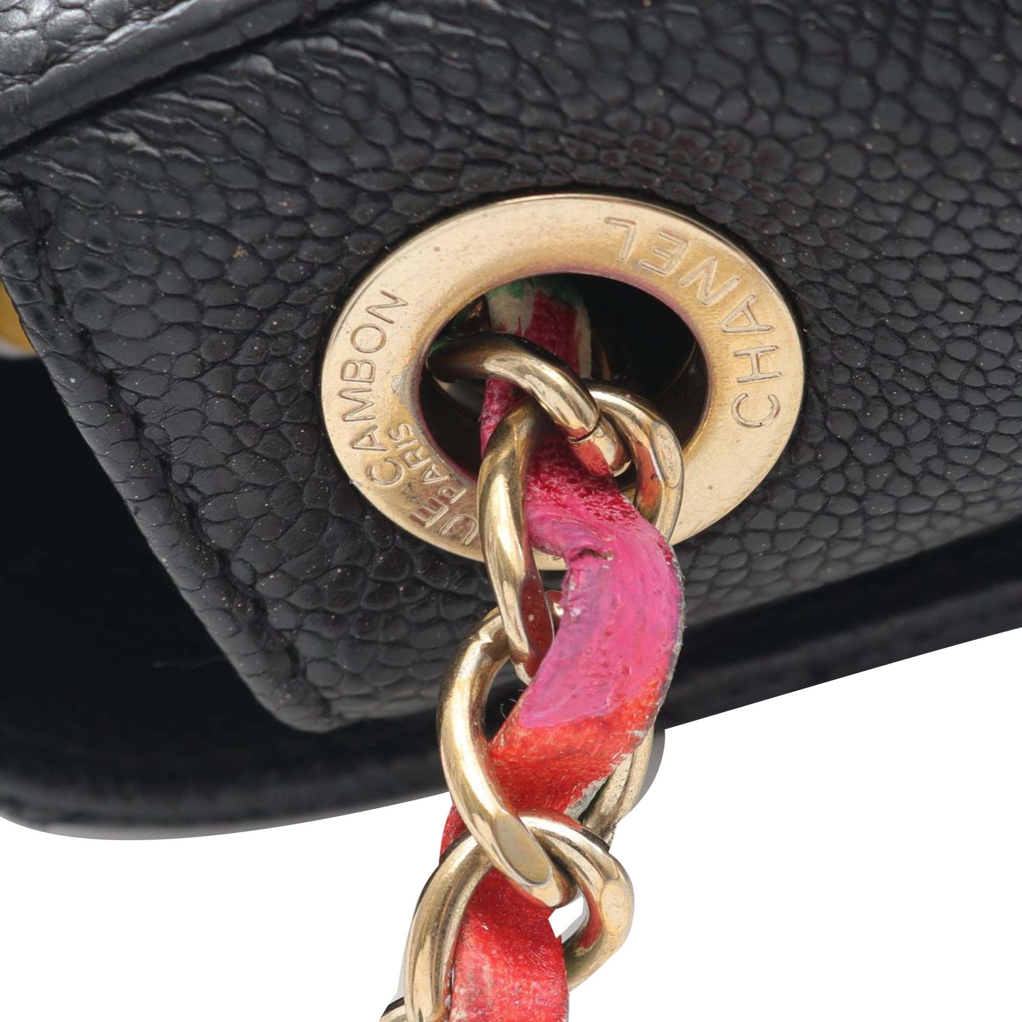 Chanel Paris Cuba Medium Caviar Thread Around Flap - image 12