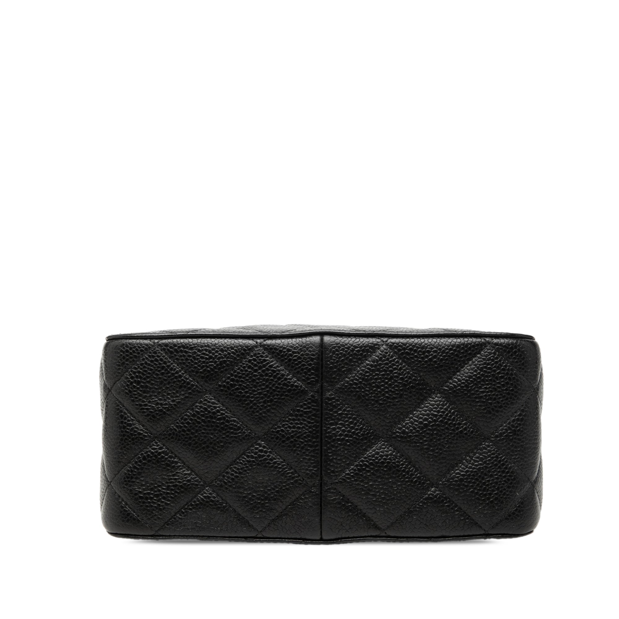 Chanel CC Quilted Caviar Carved Buckle Box Bag - image 3