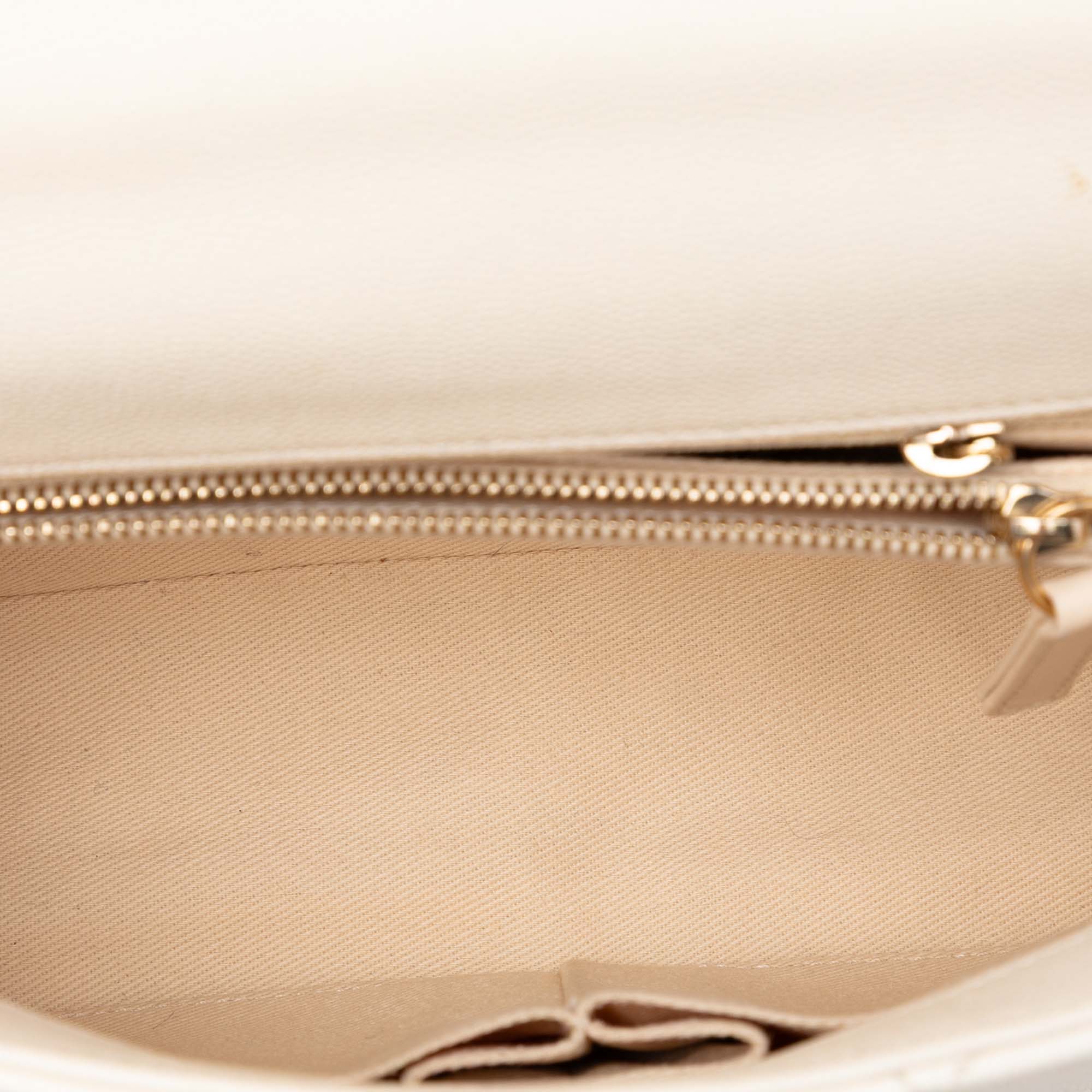 Chanel Small Quilted Caviar Coco Top Handle Bag - image 4