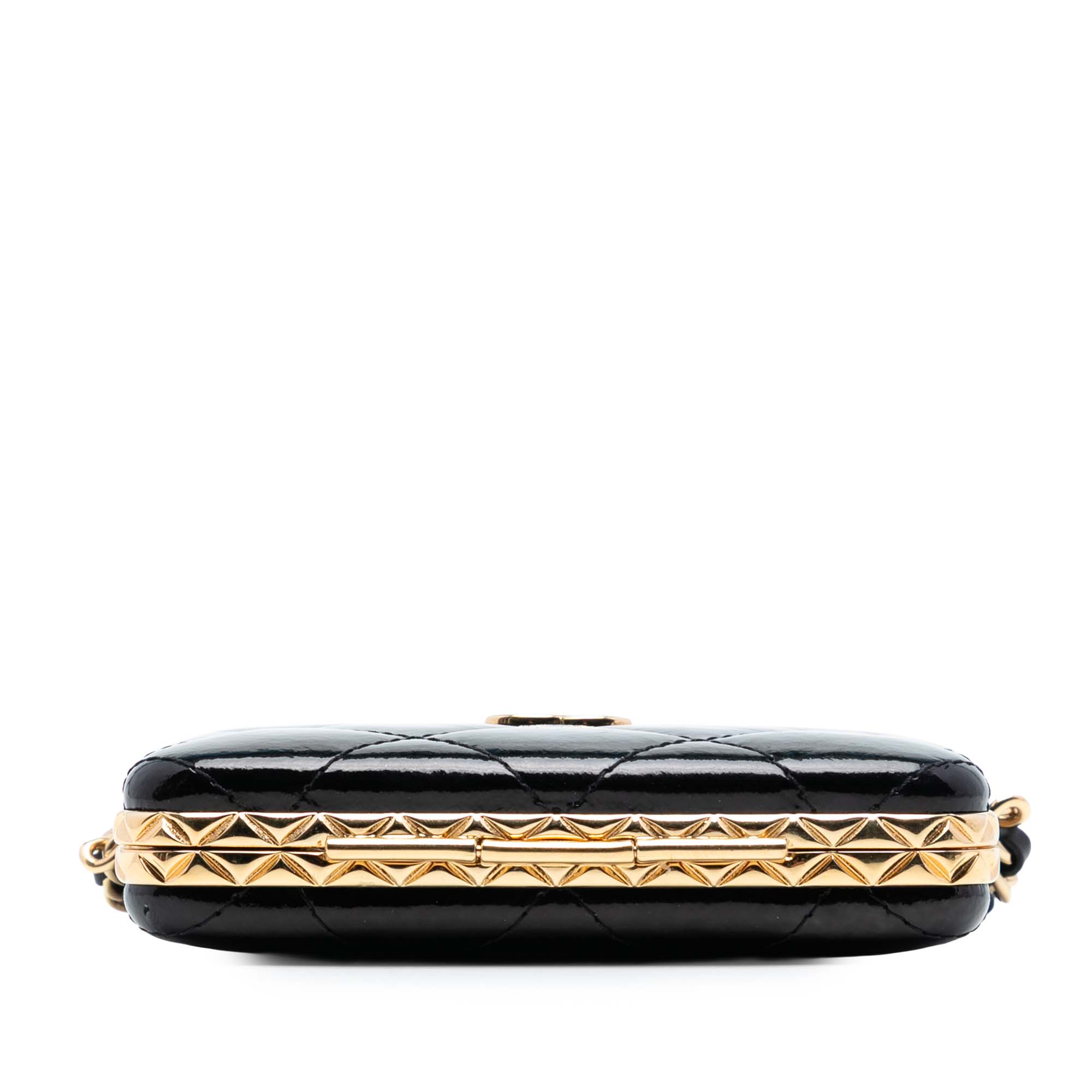 Chanel Small Glazed Goatskin Box With Chain - image 3
