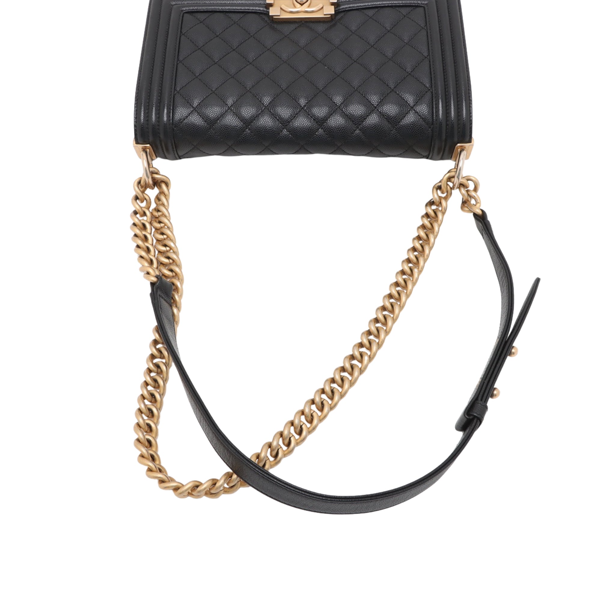Chanel Old Medium Quilted Caviar Boy Flap - image 10