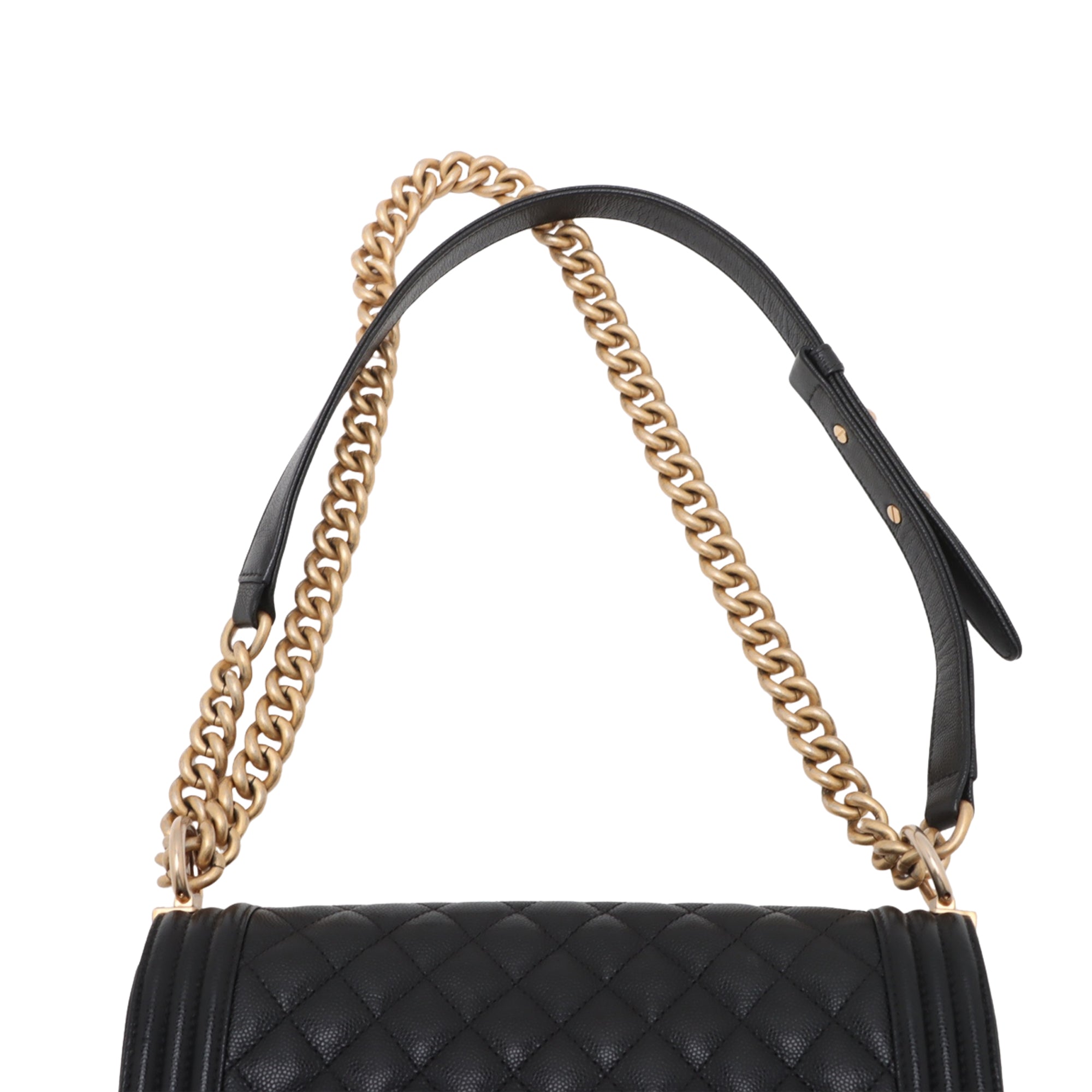 Chanel Old Medium Quilted Caviar Boy Flap - image 9