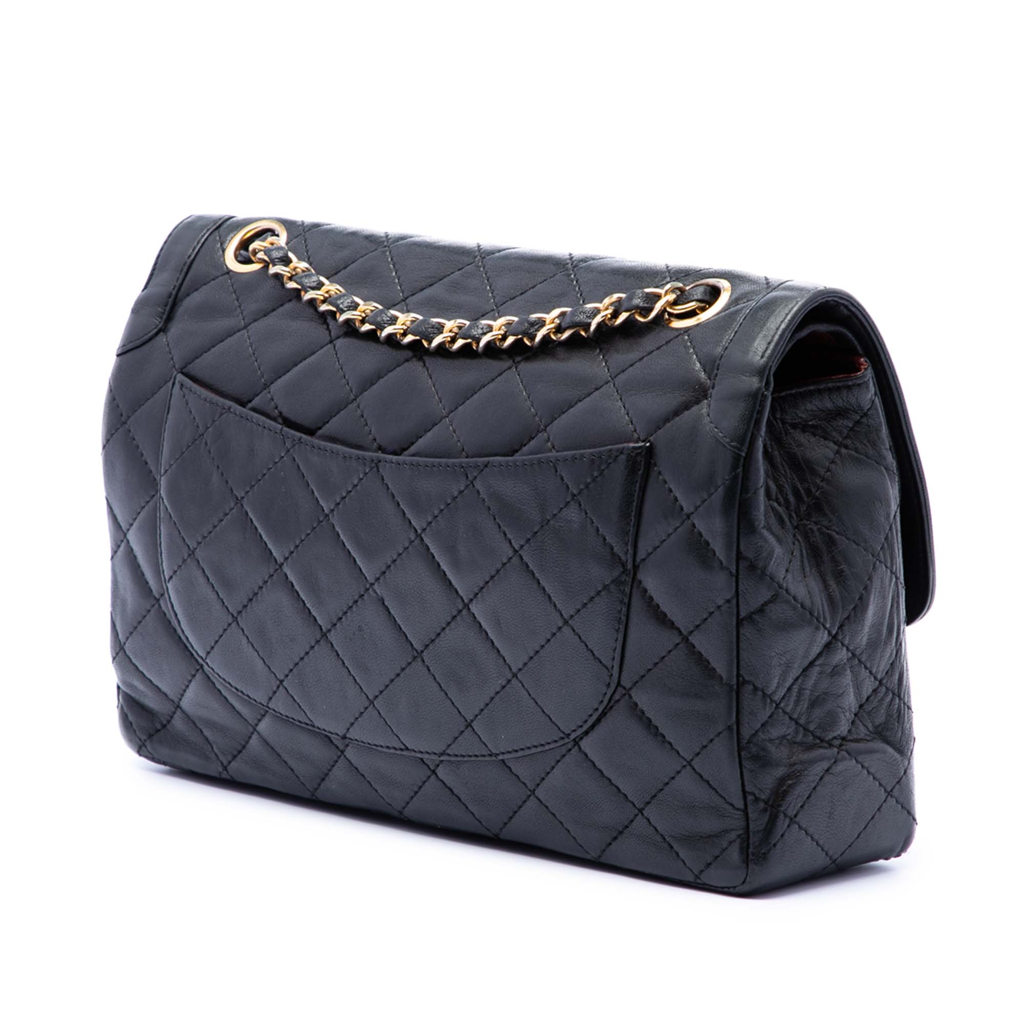 Chanel Limited Edition Paris Quilted Lambskin Double Flap - image 2