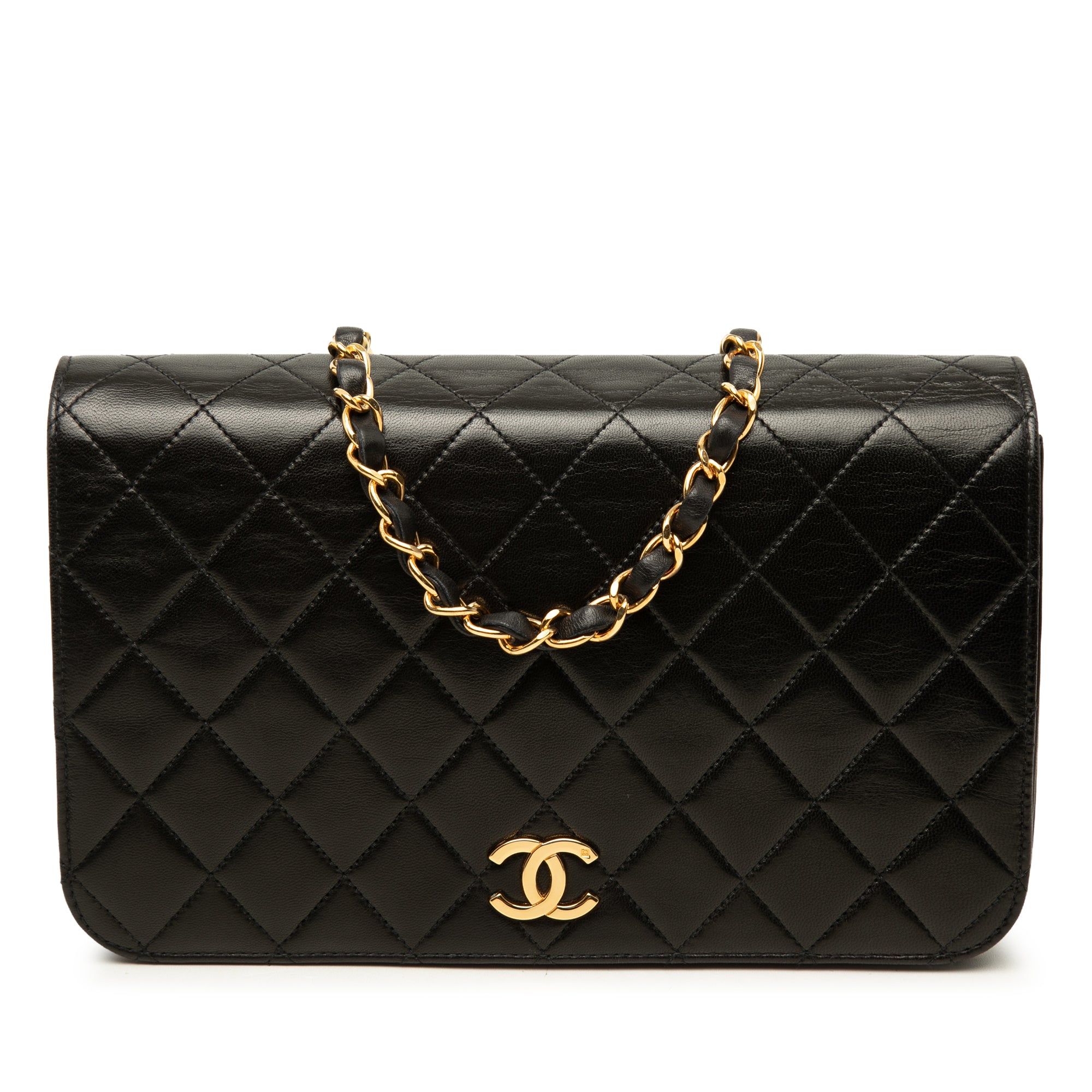 Chanel CC Quilted Lambskin Full Single Flap - image 1