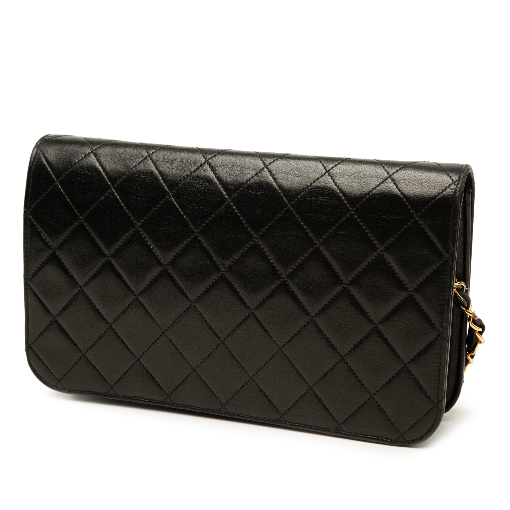 Chanel CC Quilted Lambskin Full Single Flap - image 2