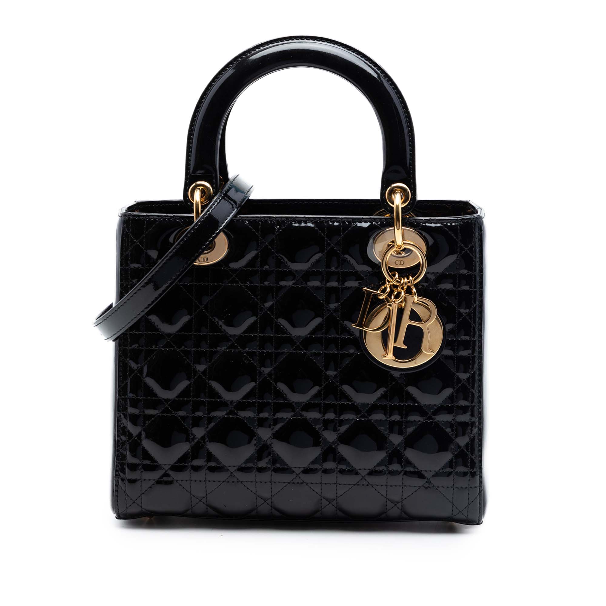 Dior Medium Patent Cannage Lady Dior - image 1