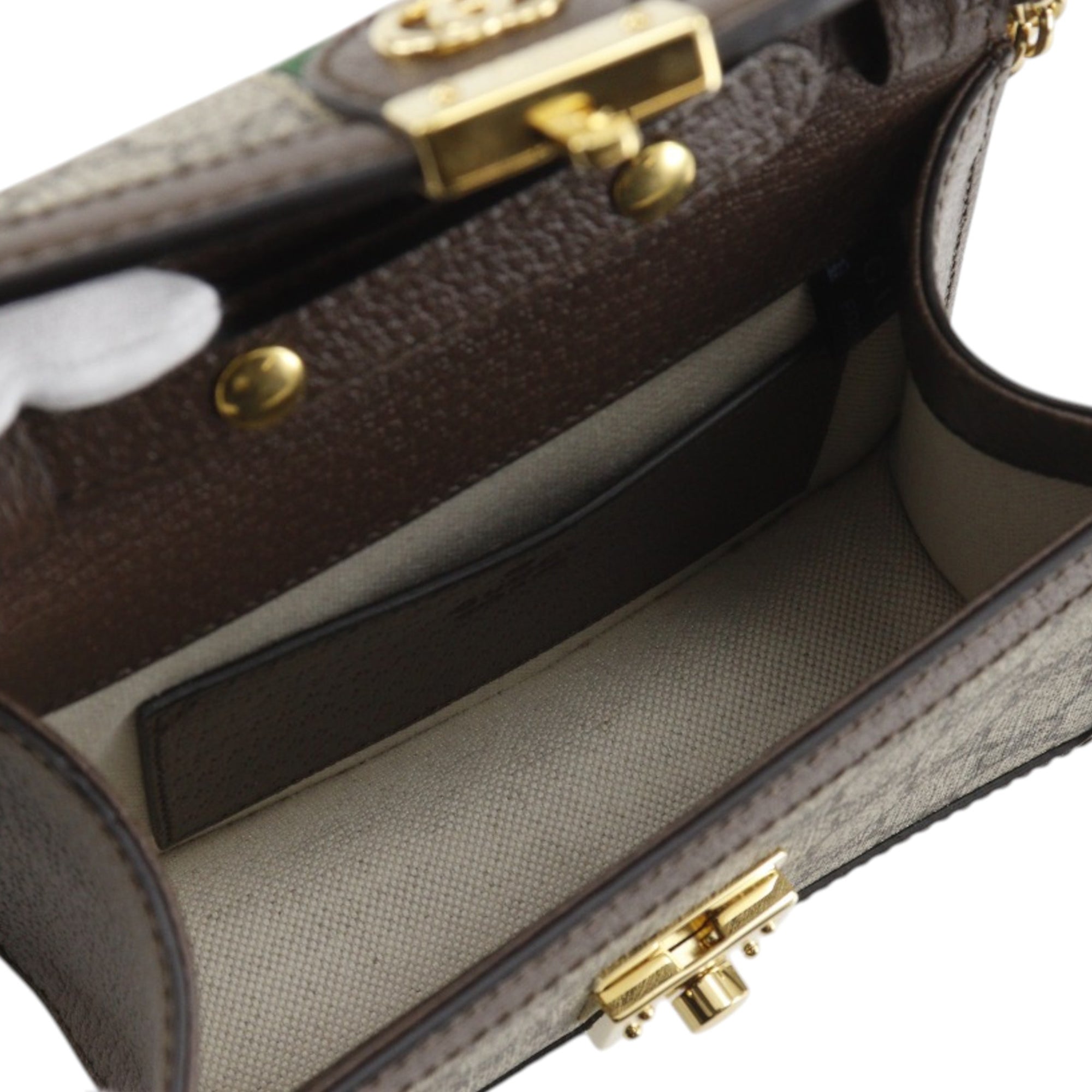 Gucci Small GG Supreme Web Ophidia Top Handle Bag - image 4