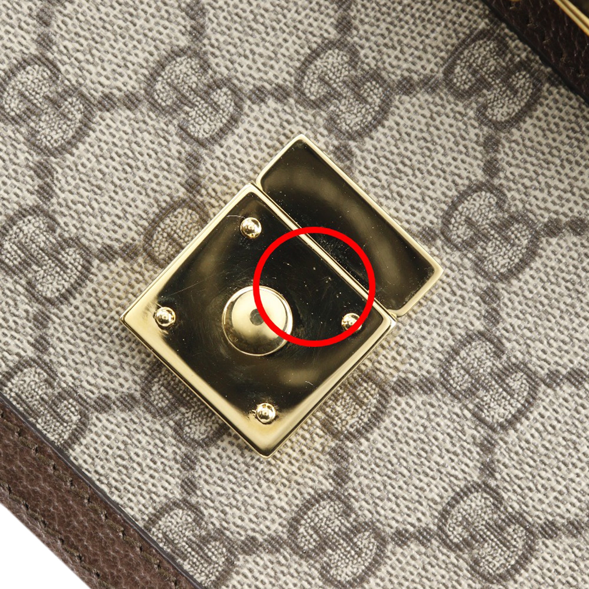 Gucci Small GG Supreme Web Ophidia Top Handle Bag - image 7