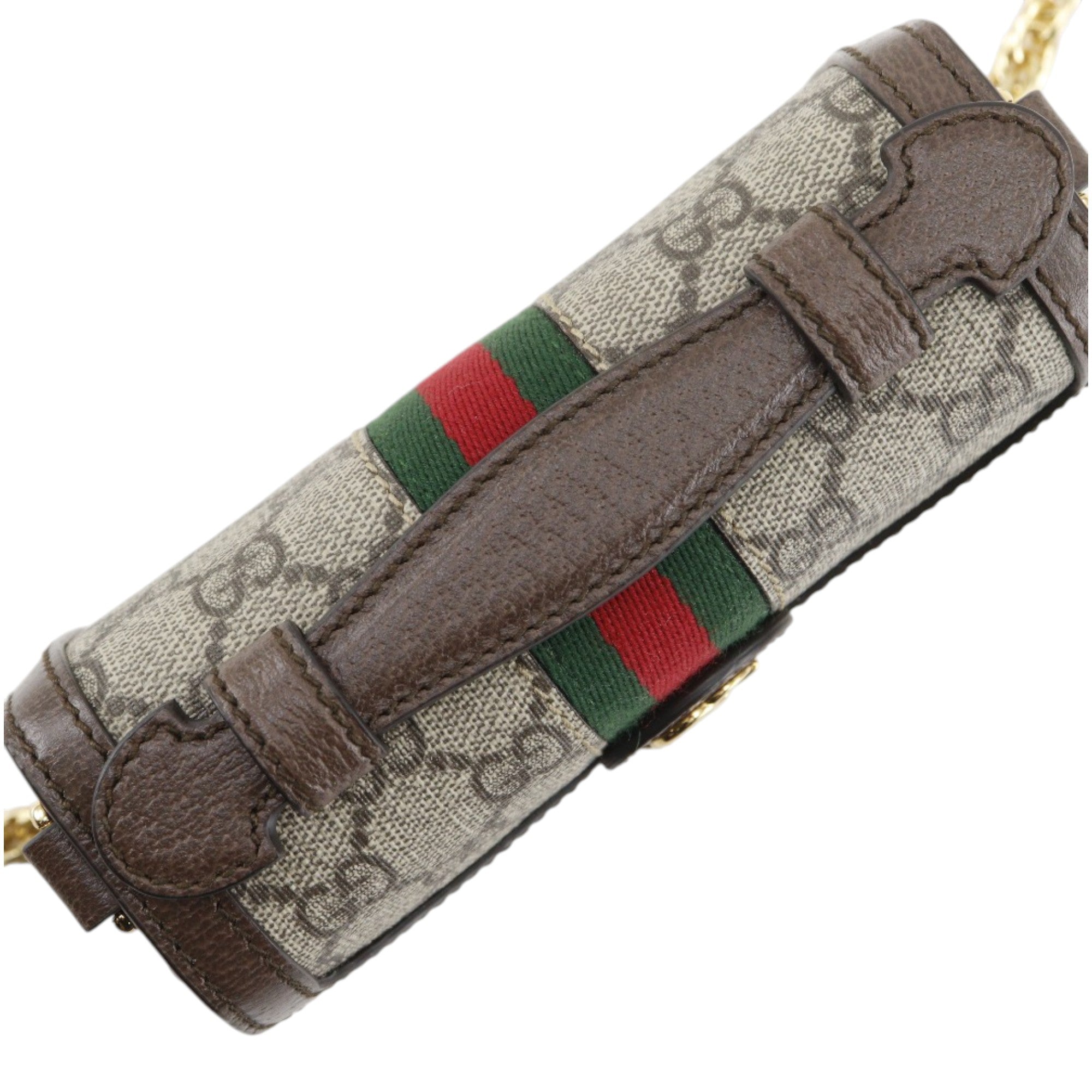 Gucci Small GG Supreme Web Ophidia Top Handle Bag - image 9