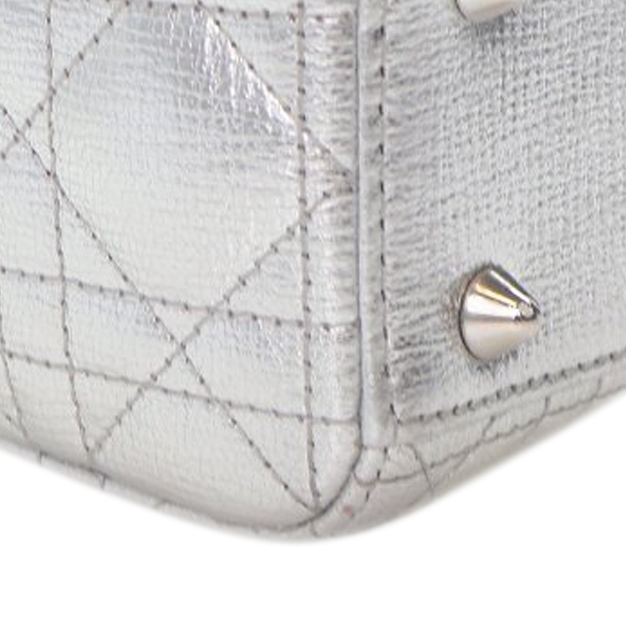 Dior Small Metallic Grained Calfskin Cannage My ABCDior Lady Dior - image 10