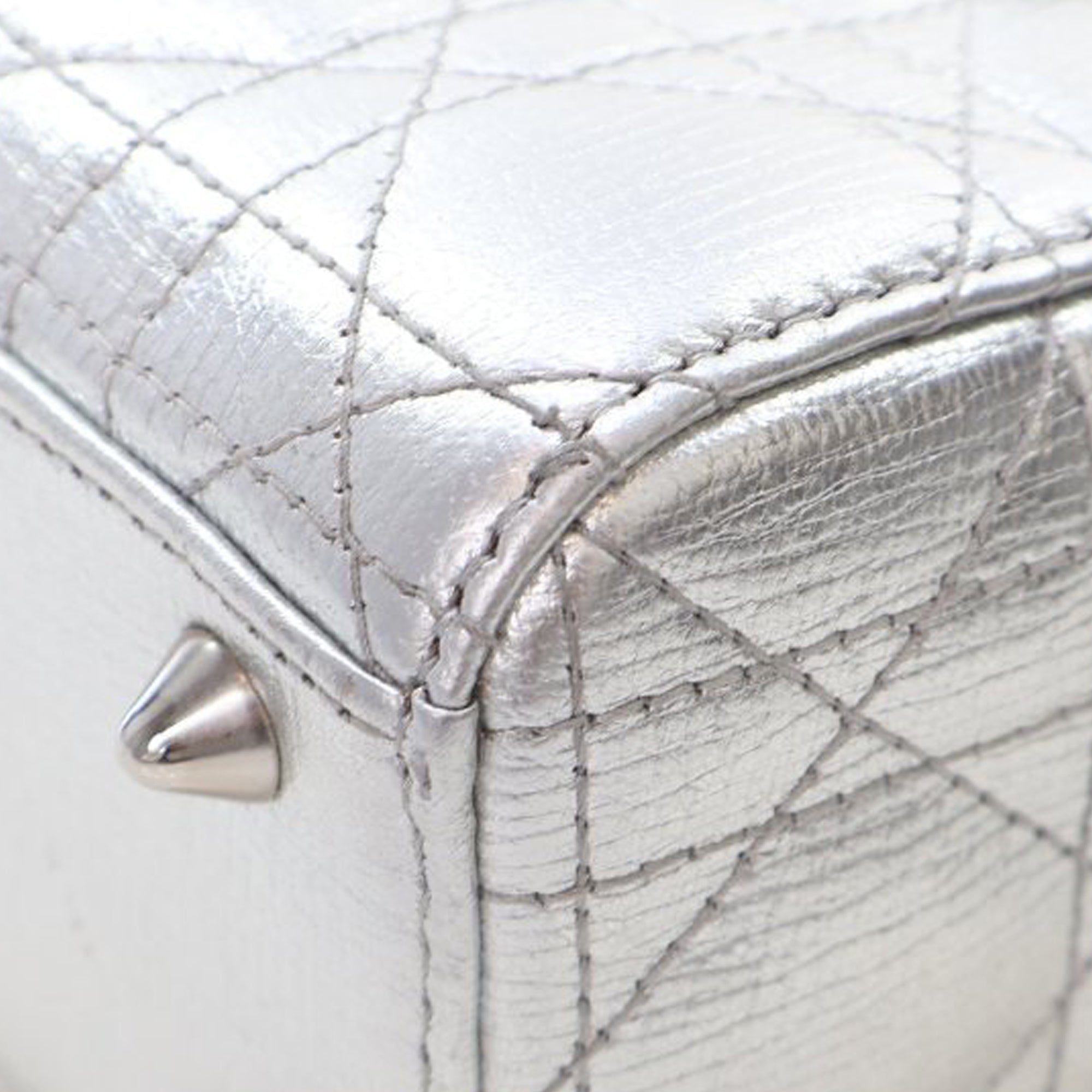 Dior Small Metallic Grained Calfskin Cannage My ABCDior Lady Dior - image 12