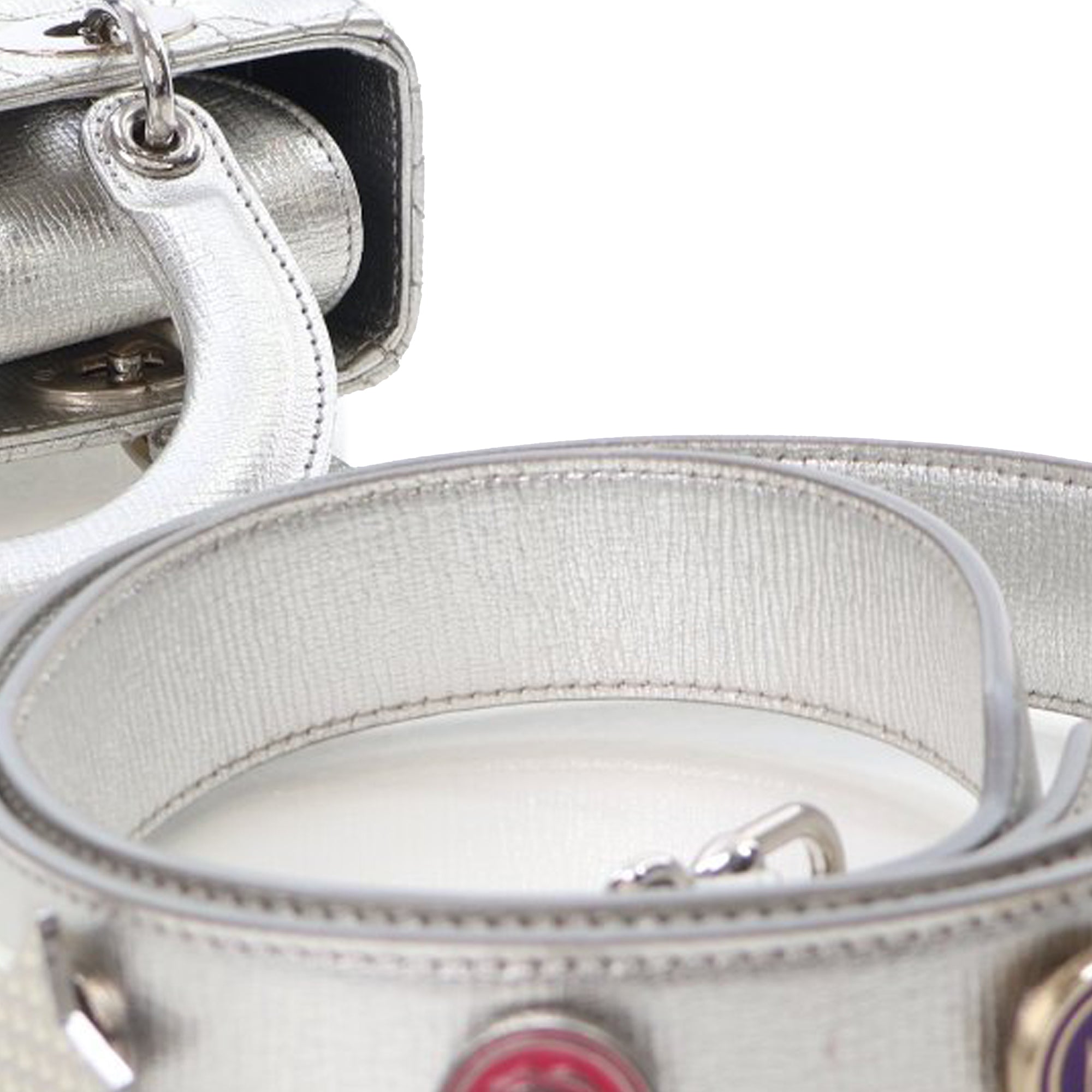 Dior Small Metallic Grained Calfskin Cannage My ABCDior Lady Dior - image 14