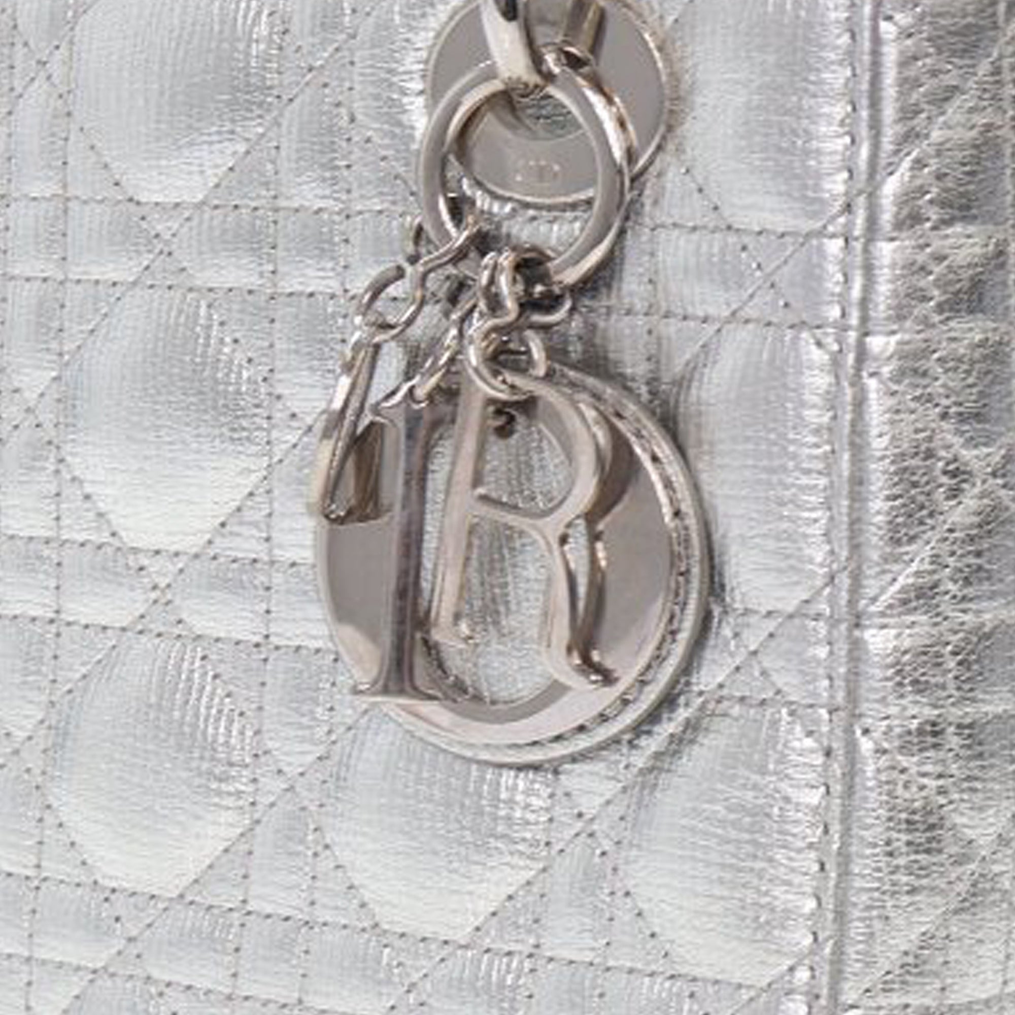 Dior Small Metallic Grained Calfskin Cannage My ABCDior Lady Dior - image 7