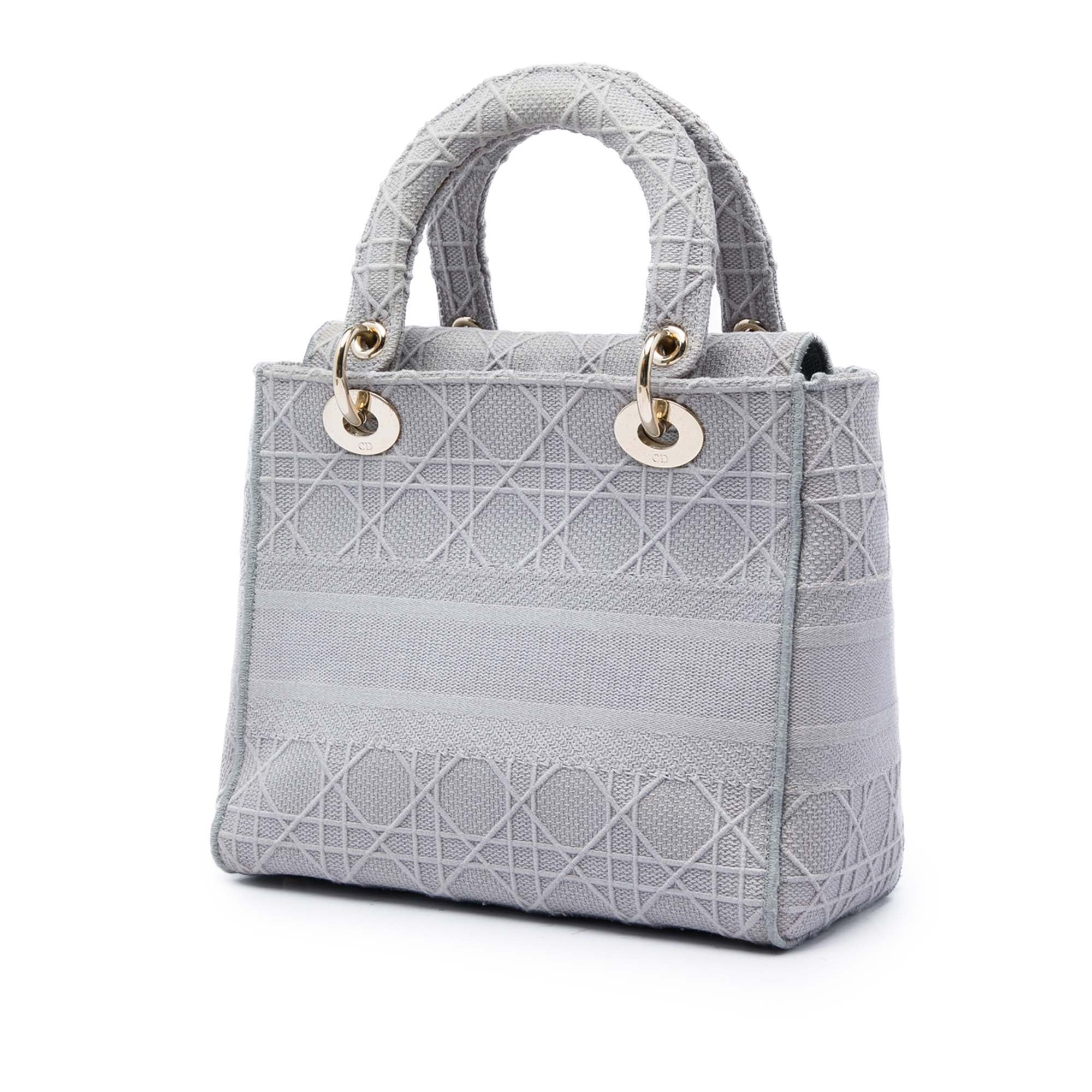 Dior Medium Embroidered Canvas Cannage Lady D Lite - image 2